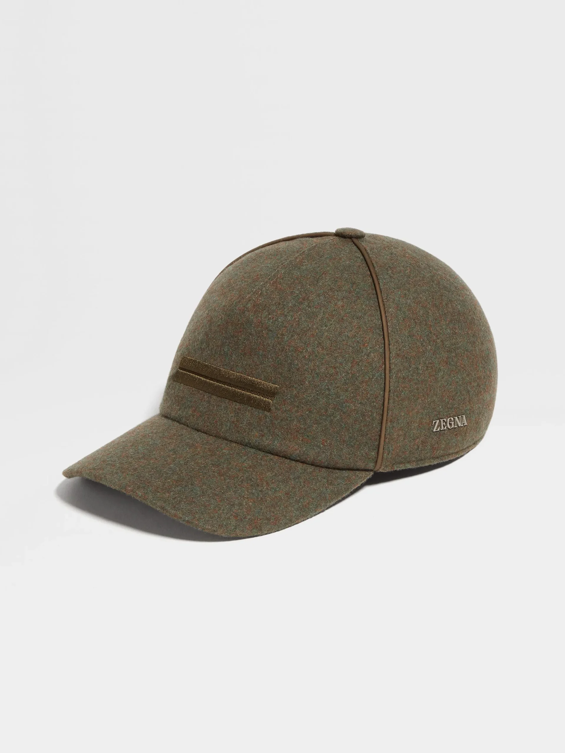 Small Gifts|Travel In Style>ZEGNA Army Green Multimélange Oasi Cashmere Baseball Cap ArmyGreenMultimélange