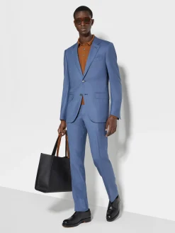 Suits>ZEGNA Avio Blue Centoventimila Wool Suit AvioBlue