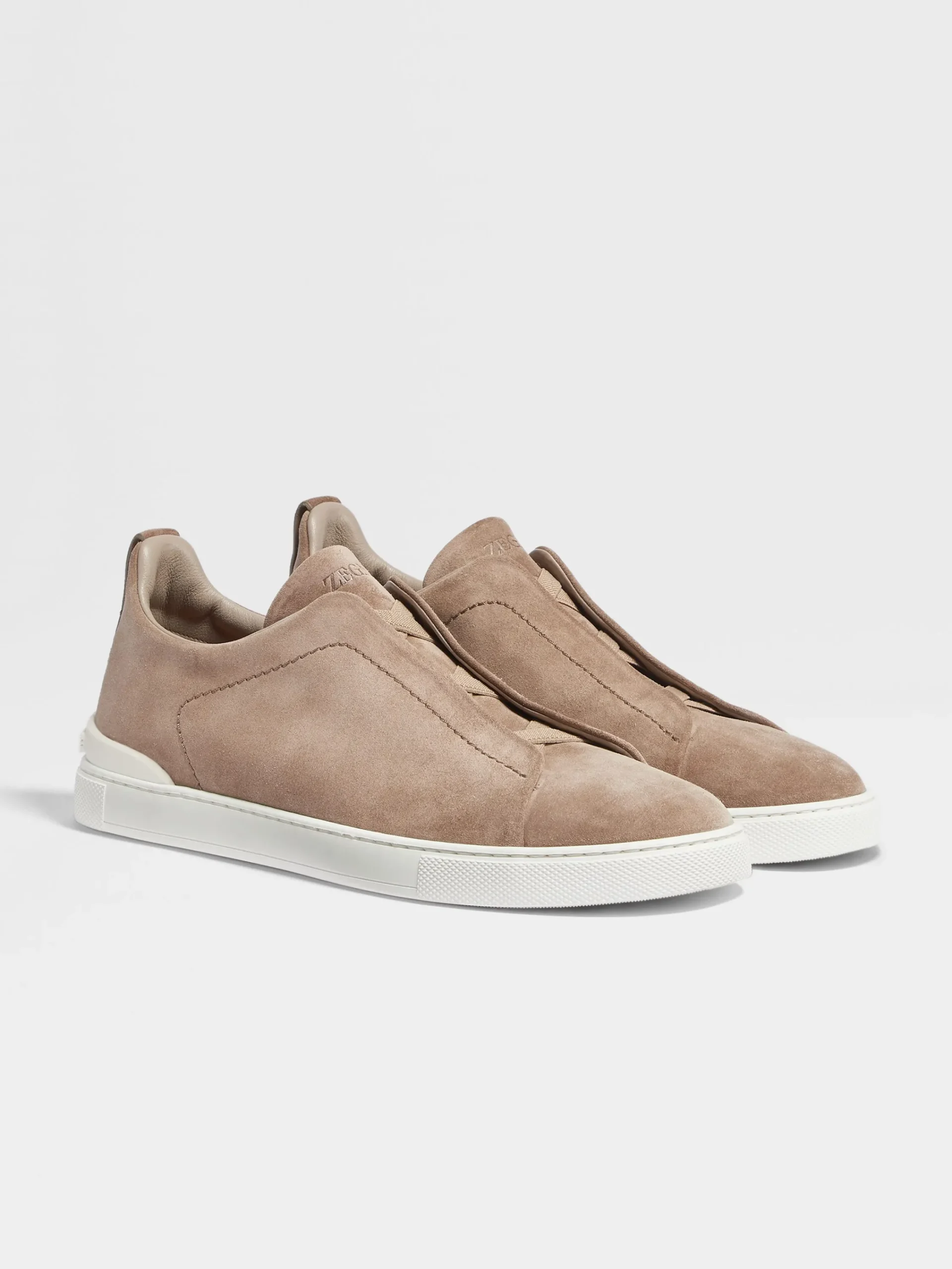 Sneakers>ZEGNA Suede Triple Stitch™ Sneakers Beige