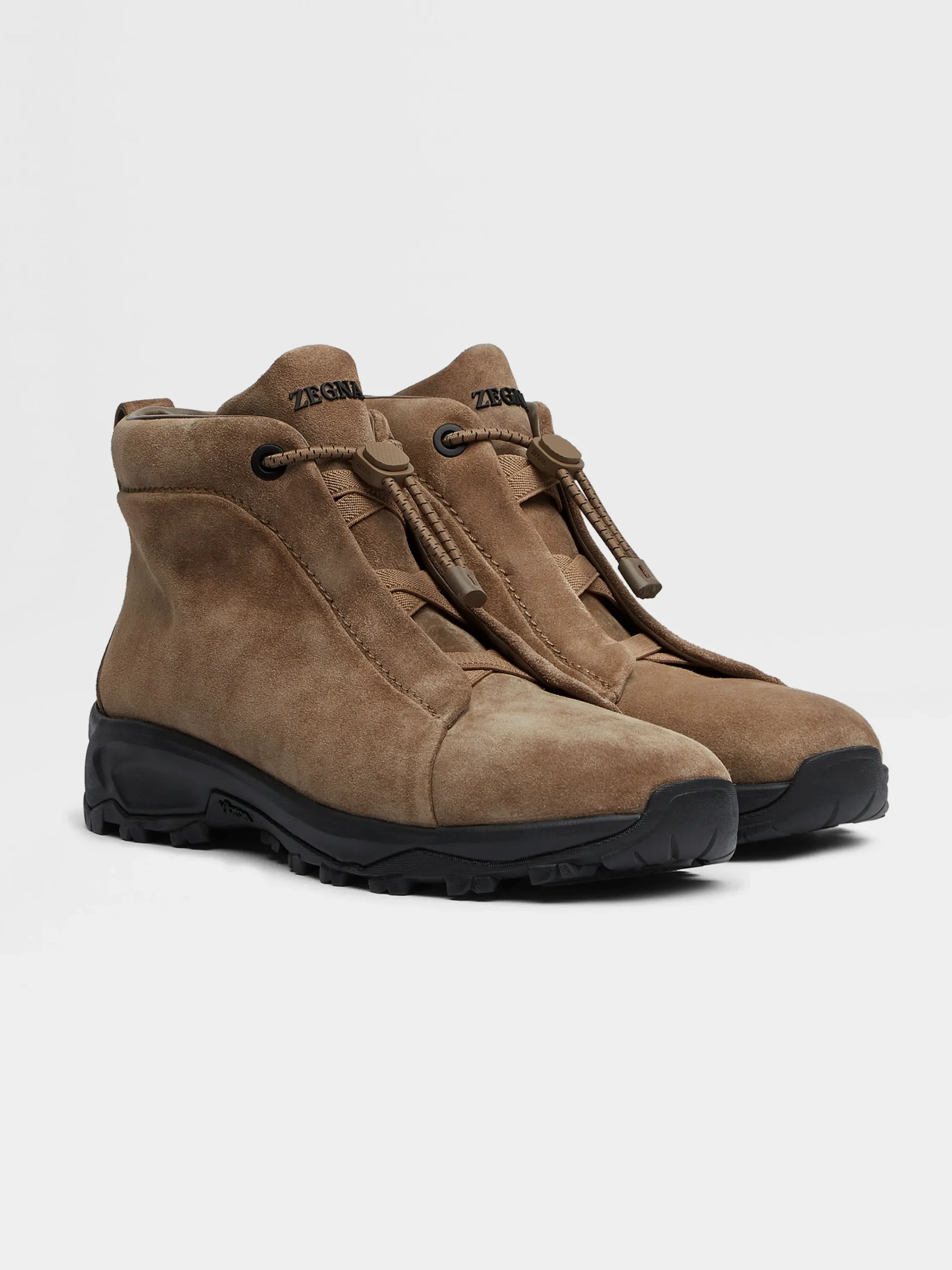 Boots|Sneakers>ZEGNA Suede Triple Stitch™ Vetta Sneakers Beige