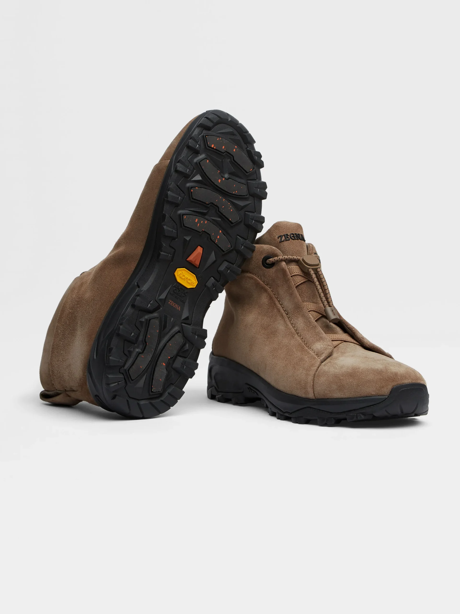 Boots|Sneakers>ZEGNA Suede Triple Stitch™ Vetta Sneakers Beige