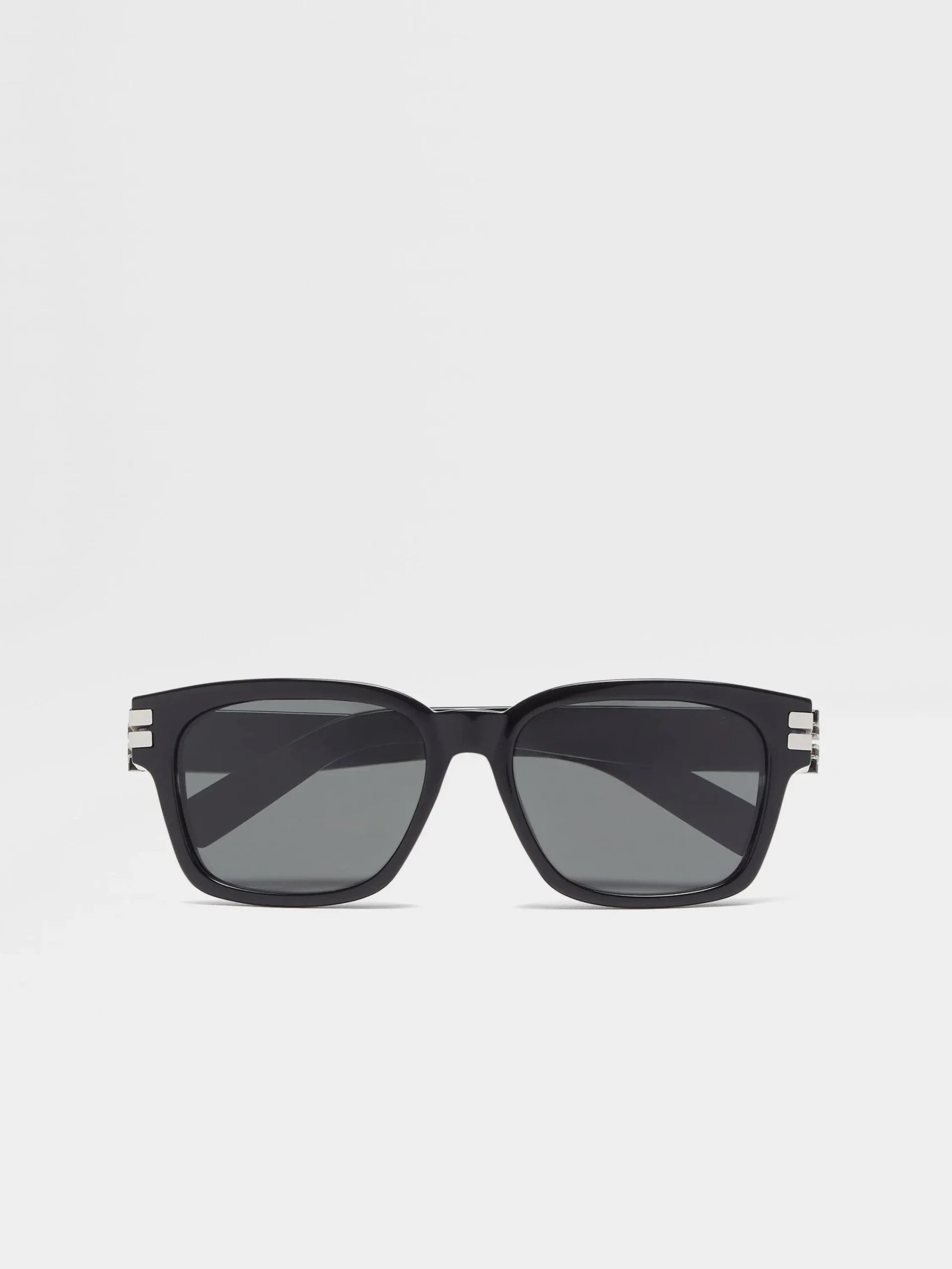 Sunglasses>ZEGNA Acetate Sunglasses Black