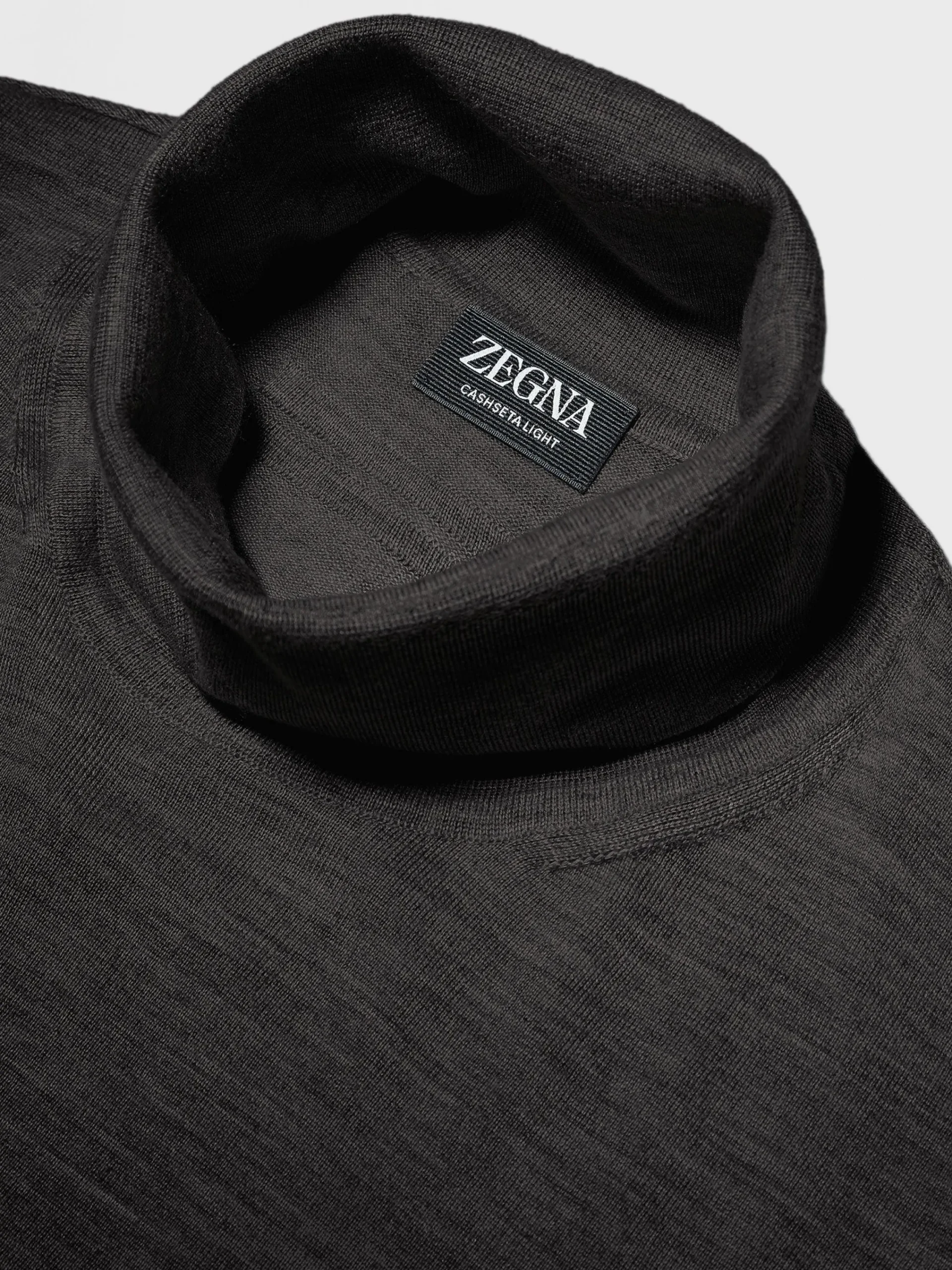 Travel In Style|Sweaters>ZEGNA Cashseta Turtleneck Black
