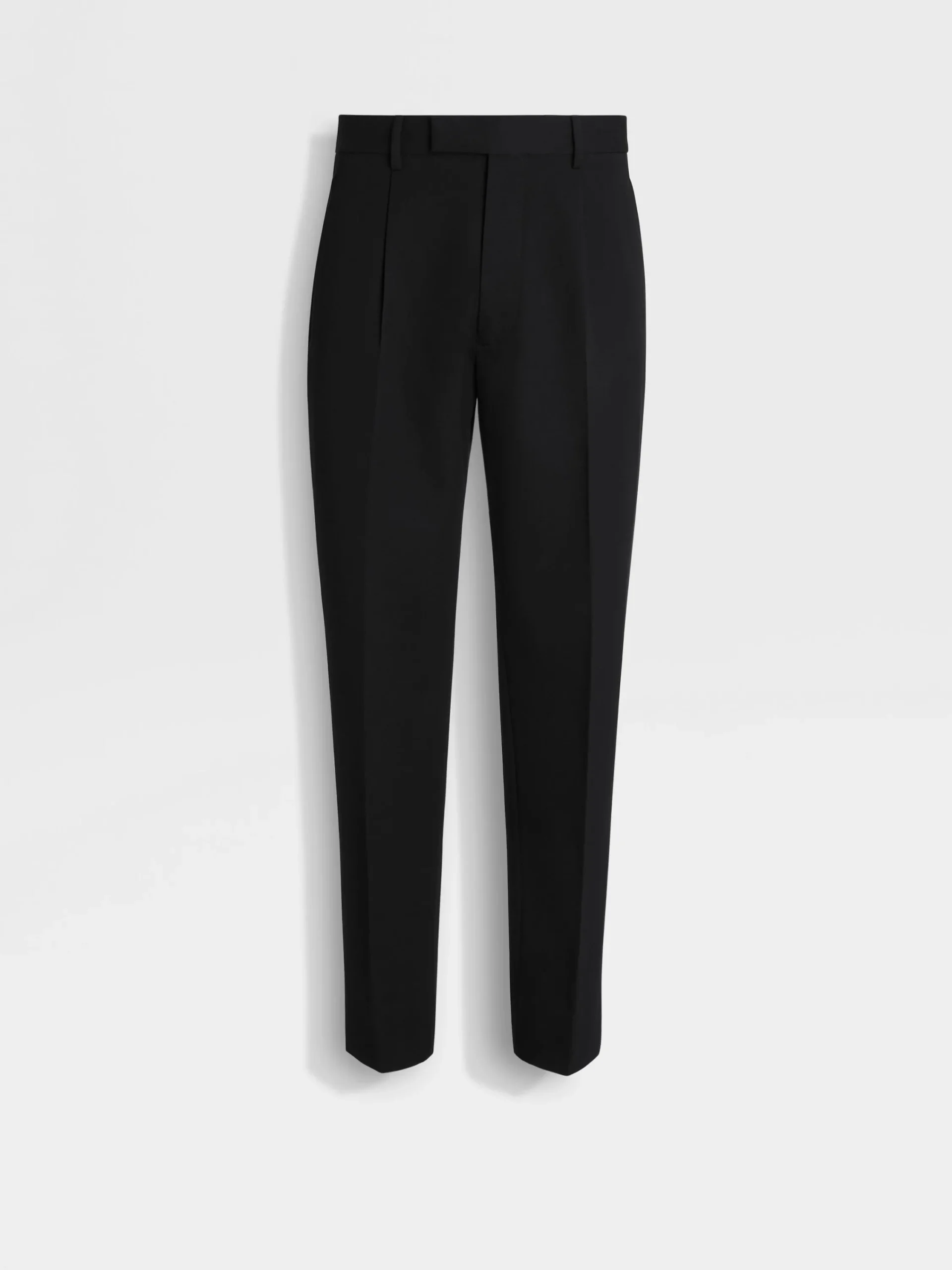 Travel In Style|Pants>ZEGNA Cotton and Wool Pants Black