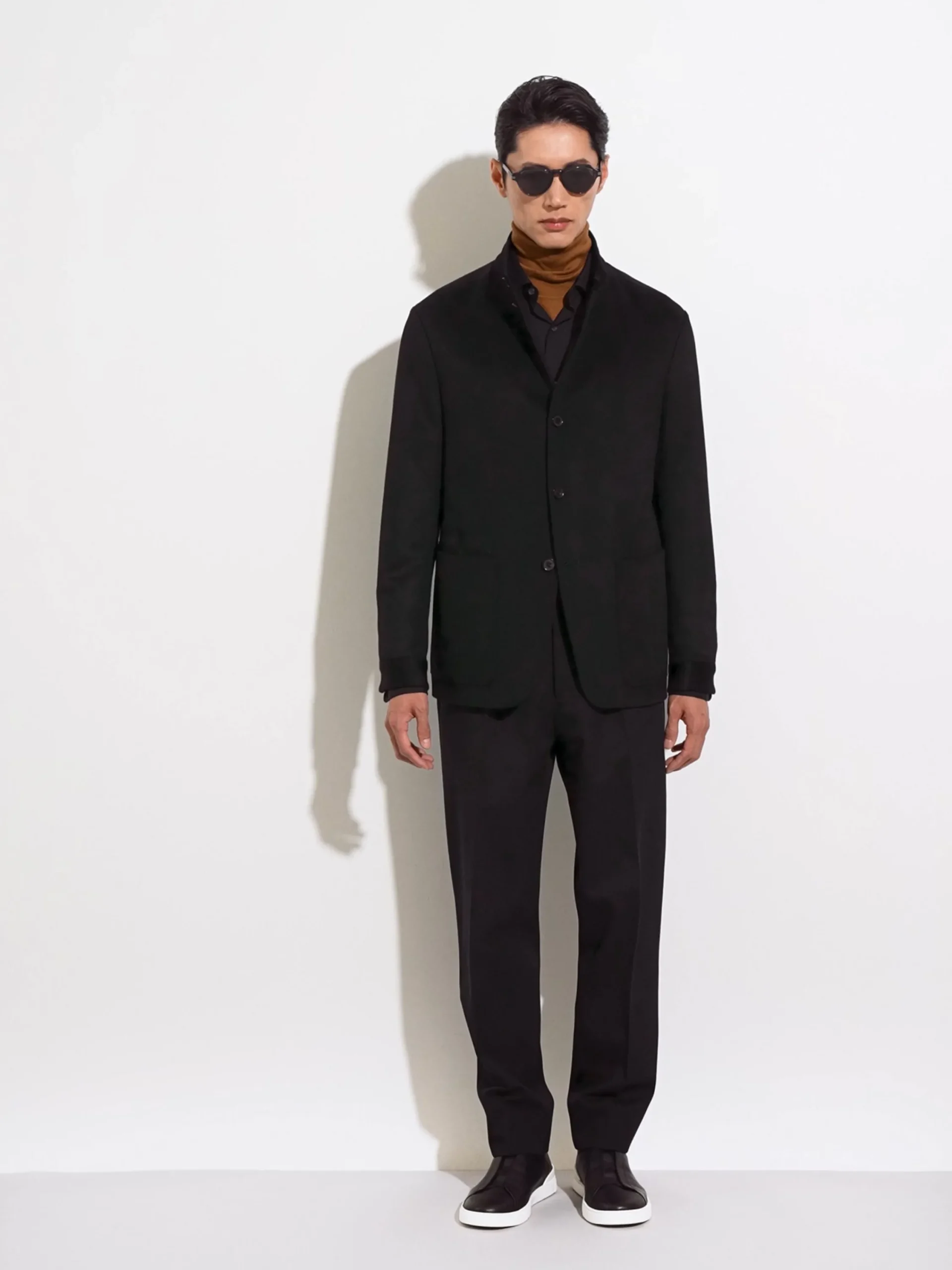 Travel In Style|Pants>ZEGNA Cotton and Wool Pants Black