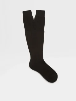 Underwear And Socks|Underwear And Socks>ZEGNA Cotton Socks Black