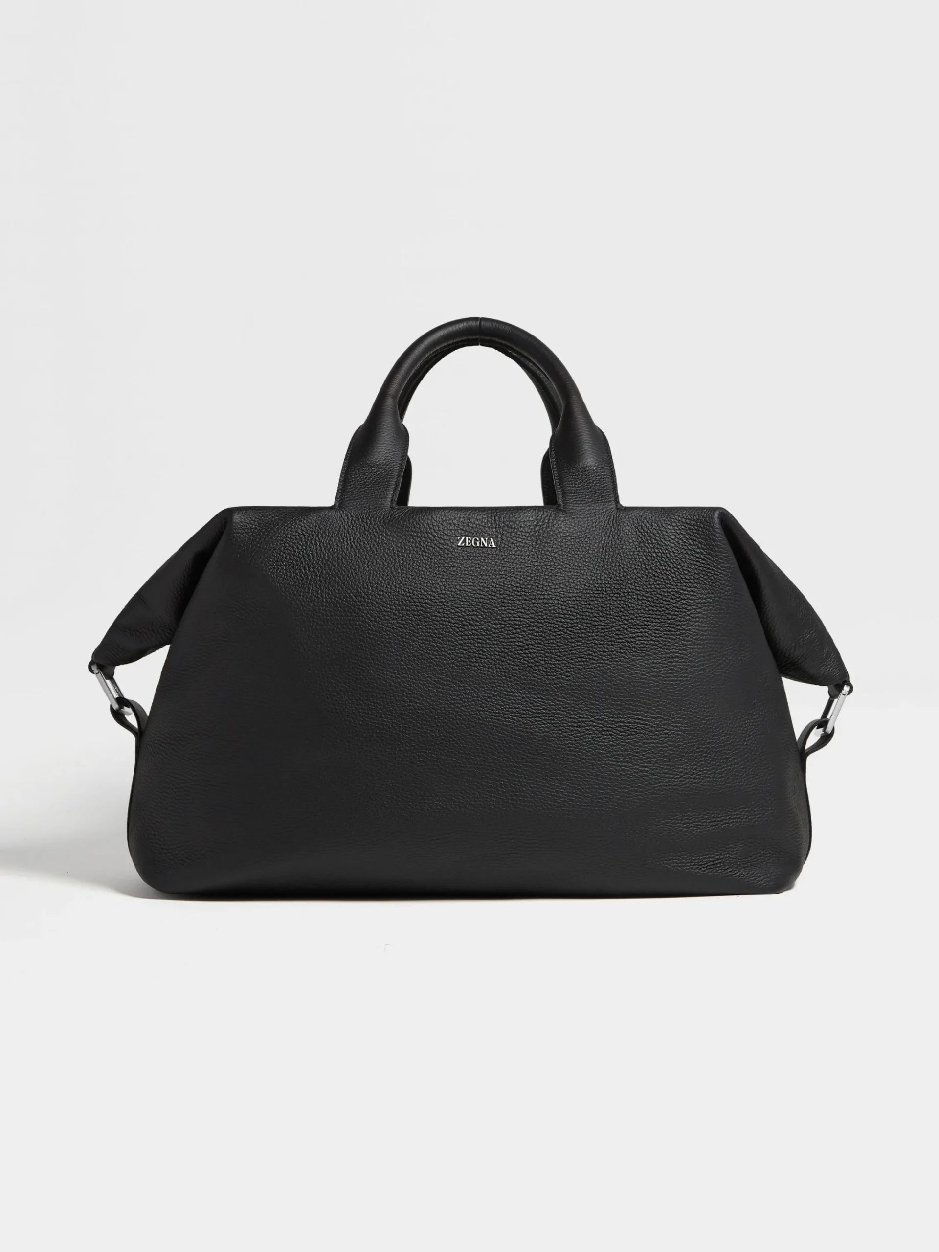 Travel In Style|Bags And Wallets>ZEGNA Deerskin Holdall Raglan Black