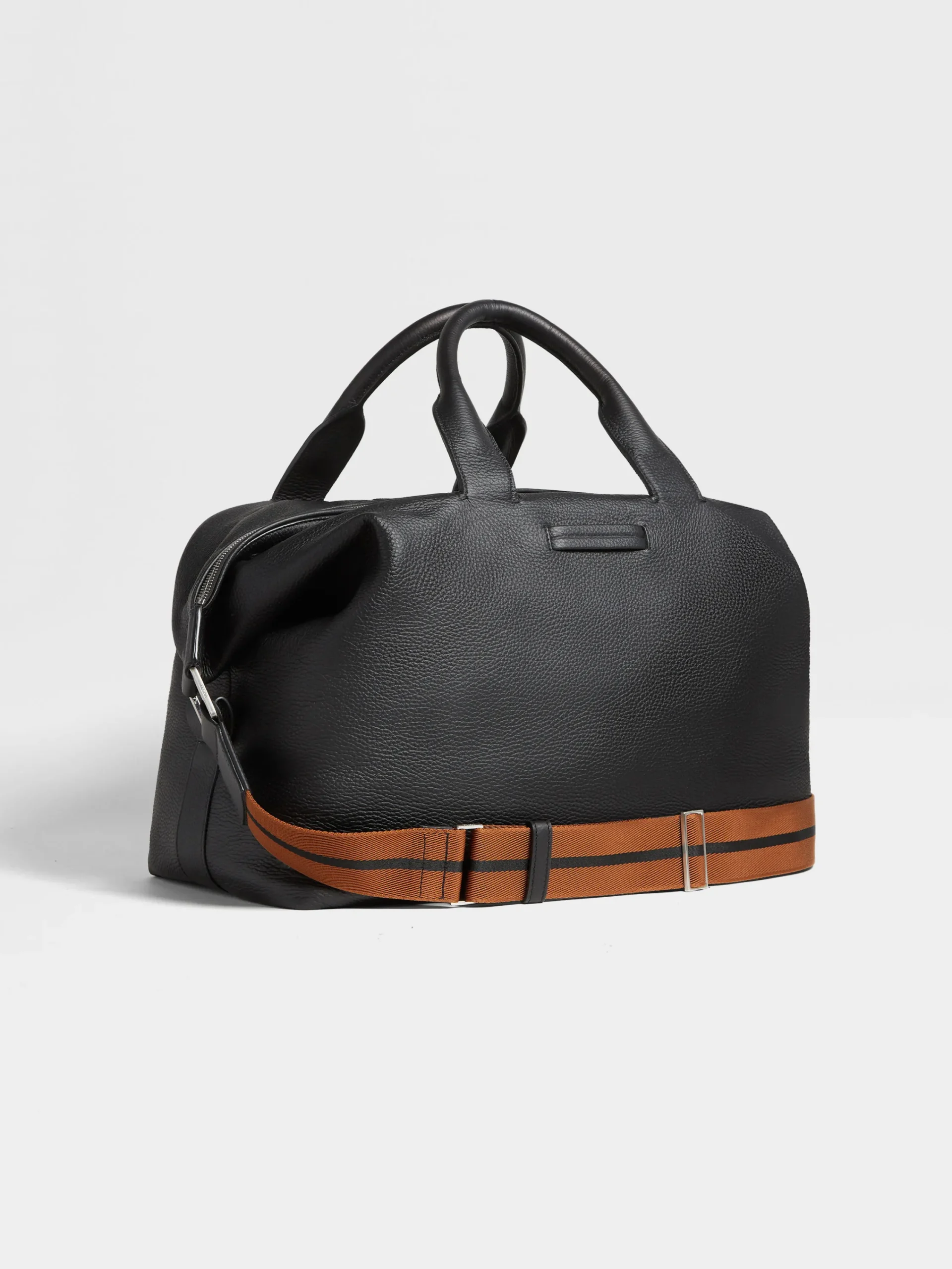 Travel In Style|Bags And Wallets>ZEGNA Deerskin Holdall Raglan Black