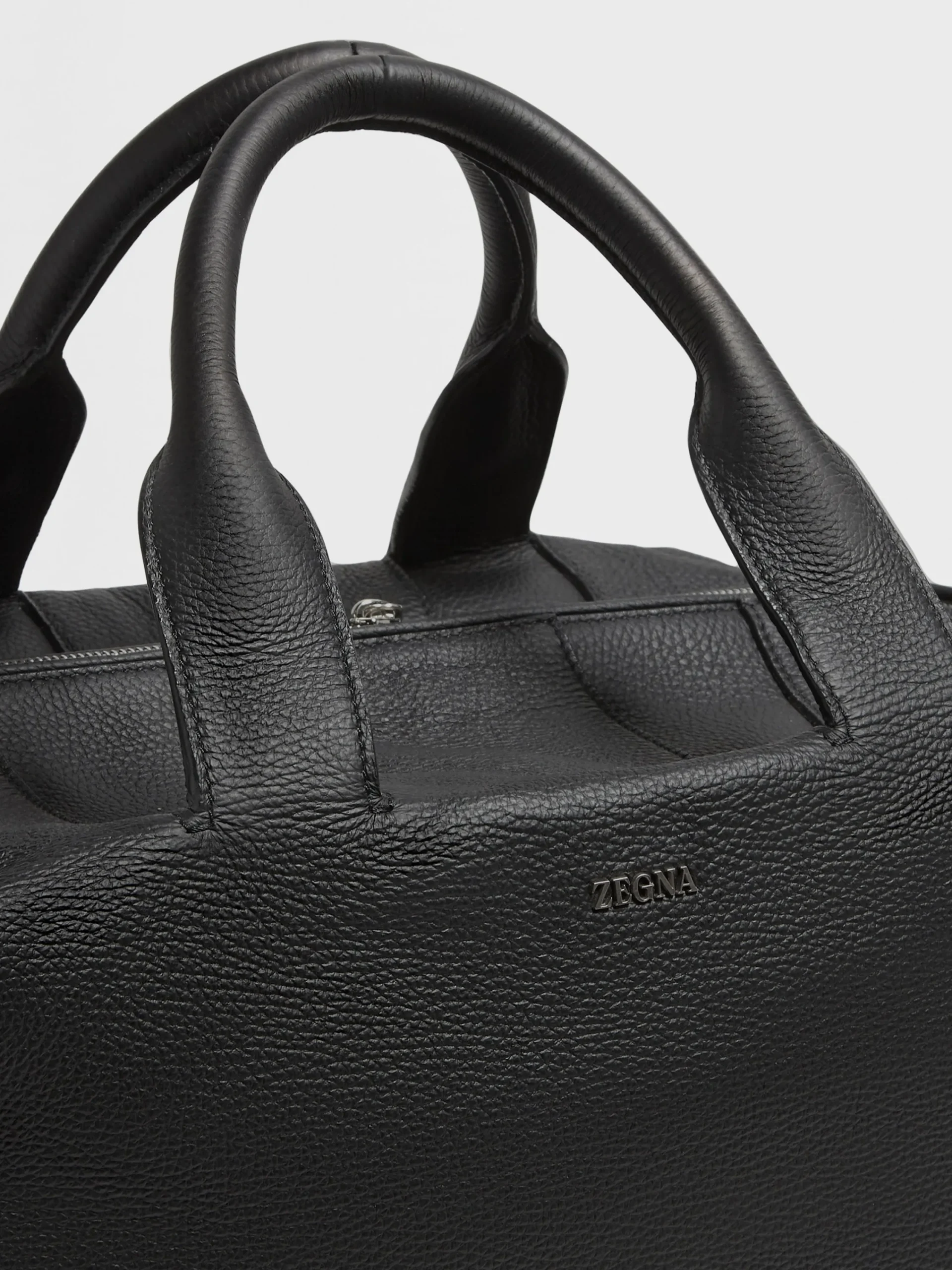 Travel In Style|Bags And Wallets>ZEGNA Deerskin Holdall Raglan Black