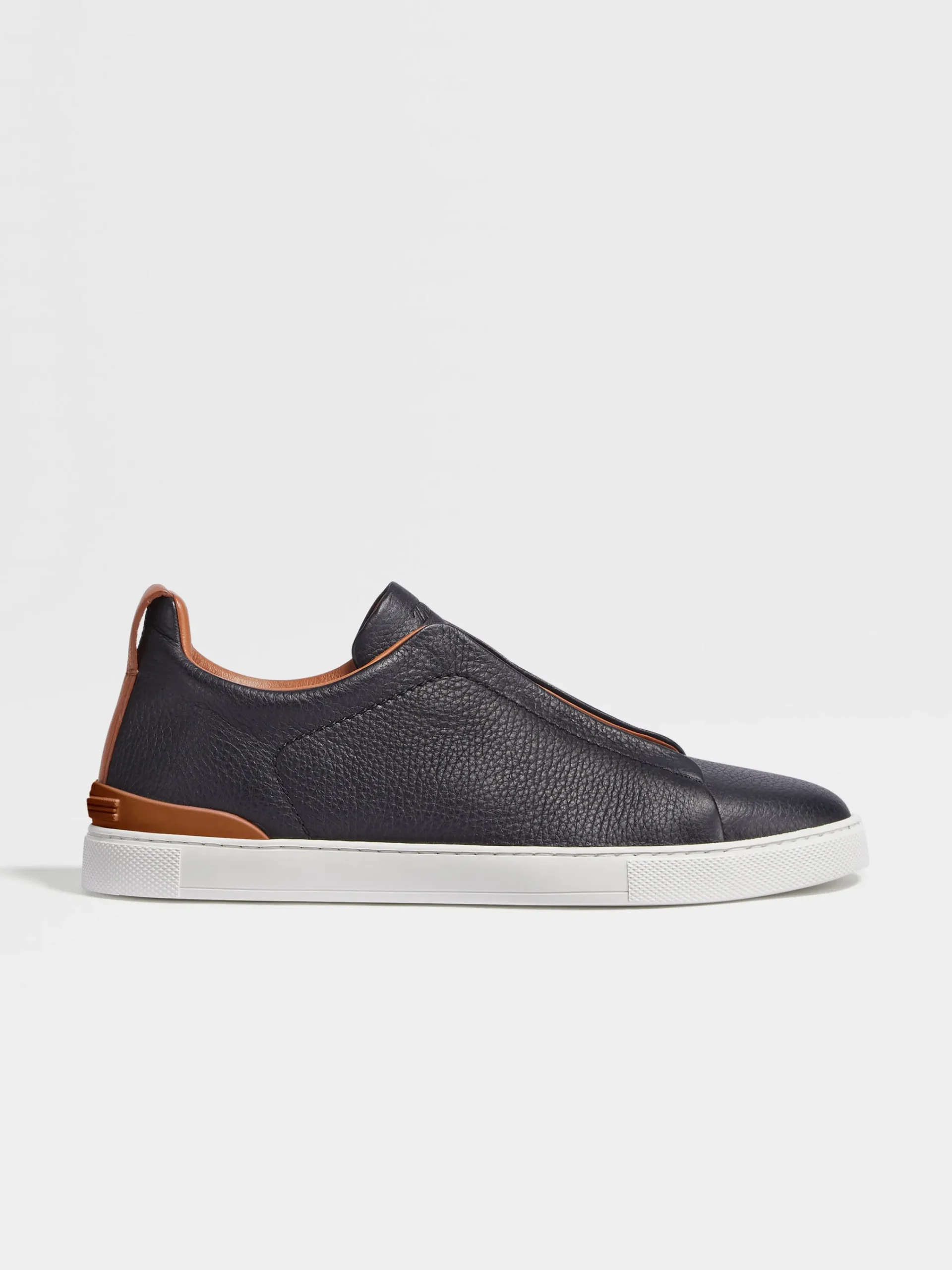 Sneakers>ZEGNA Deerskin Triple Stitch™ Sneakers Black