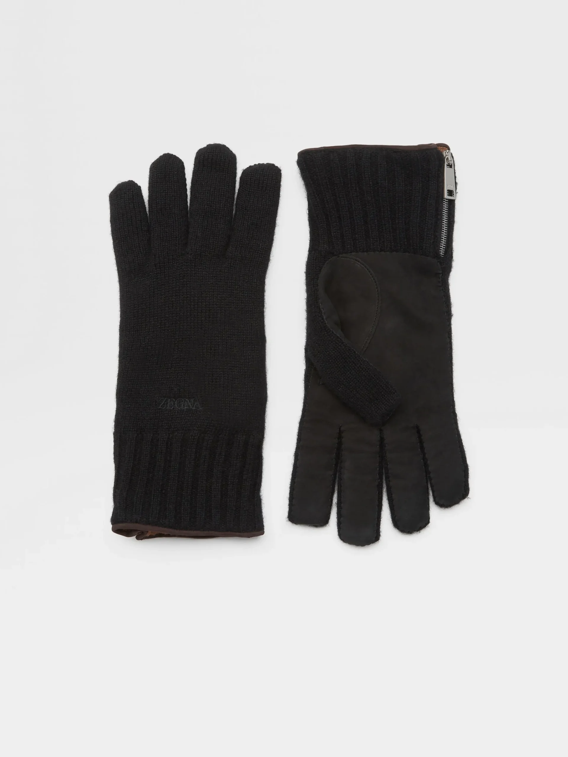 Travel In Style|Soft Accessories>ZEGNA Oasi Cashmere Gloves Black