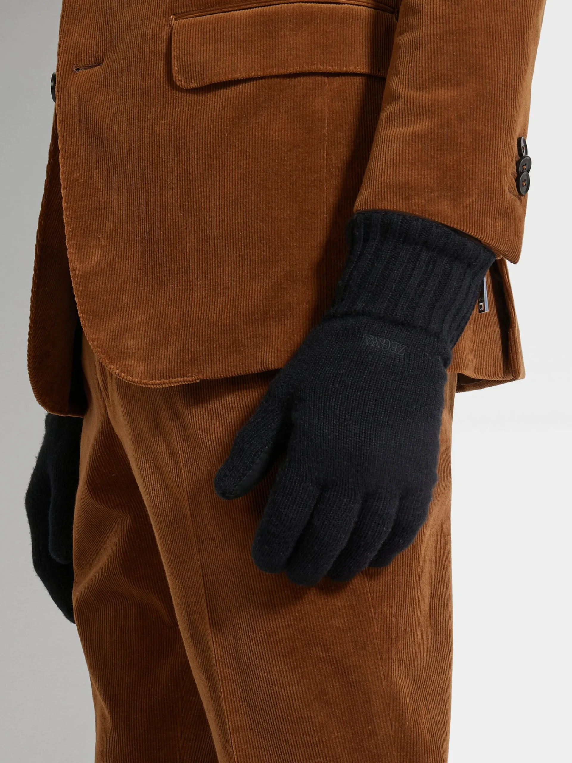 Travel In Style|Soft Accessories>ZEGNA Oasi Cashmere Gloves Black