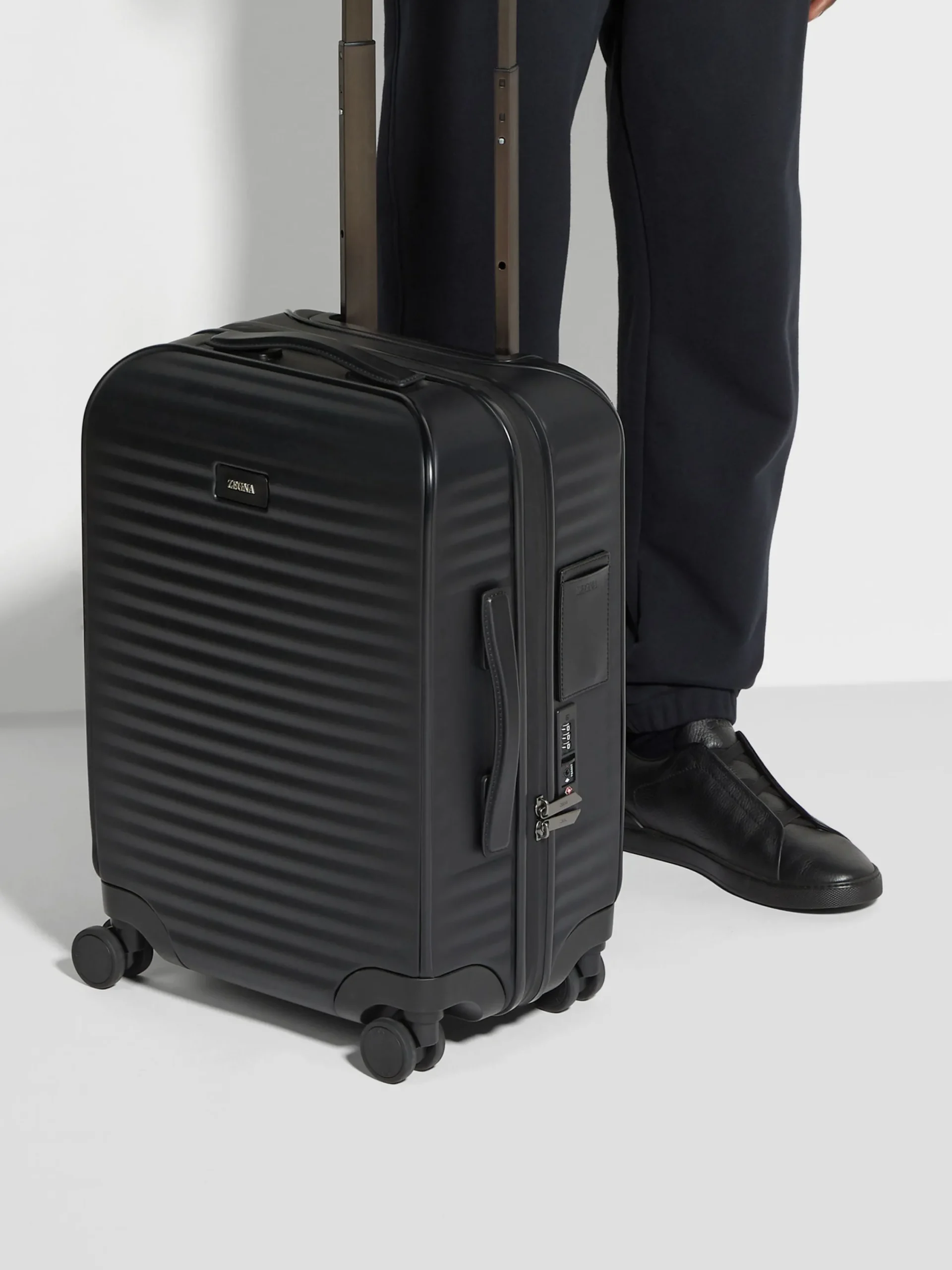 Travel In Style|Bags And Wallets>ZEGNA Polycarbonate Trolley Black