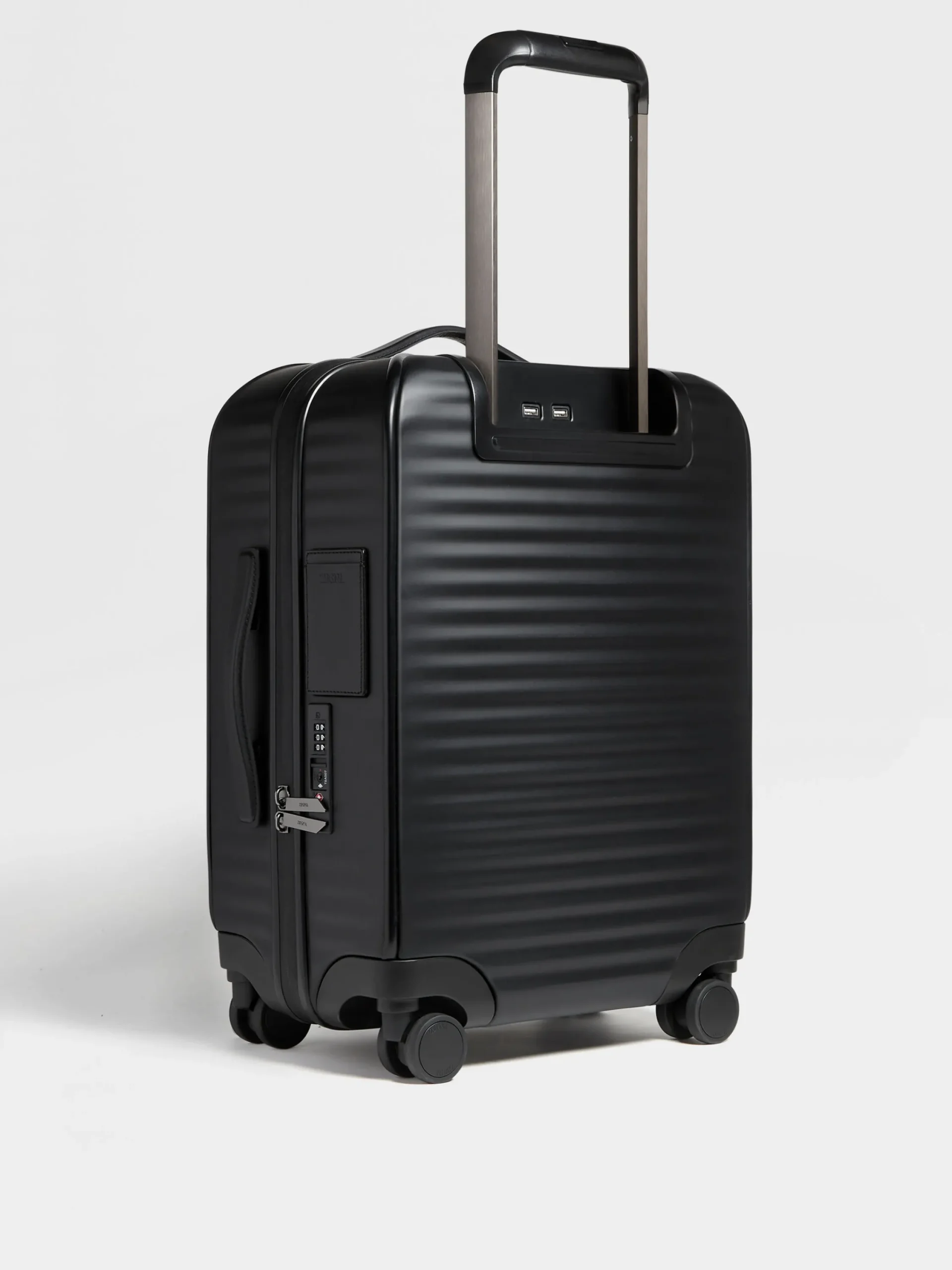 Travel In Style|Bags And Wallets>ZEGNA Polycarbonate Trolley Black