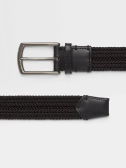 Small Gifts|Belts>ZEGNA Rayon Belt Black