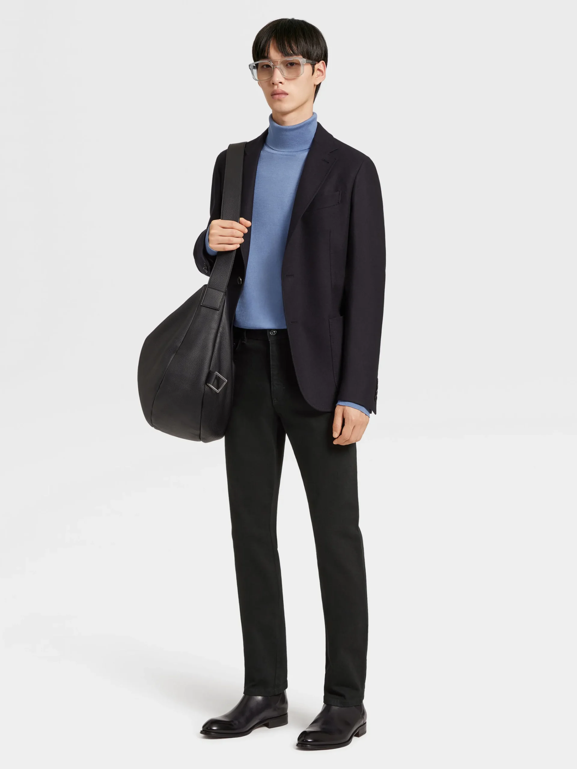 Jeans>ZEGNA Rinse-washed Cotton Roccia Jeans Black