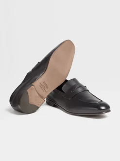 Loafers>ZEGNA SECONDSKIN L'Asola Loafers Black