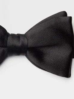 Ties And Bow Ties>ZEGNA Silk Bowtie Black