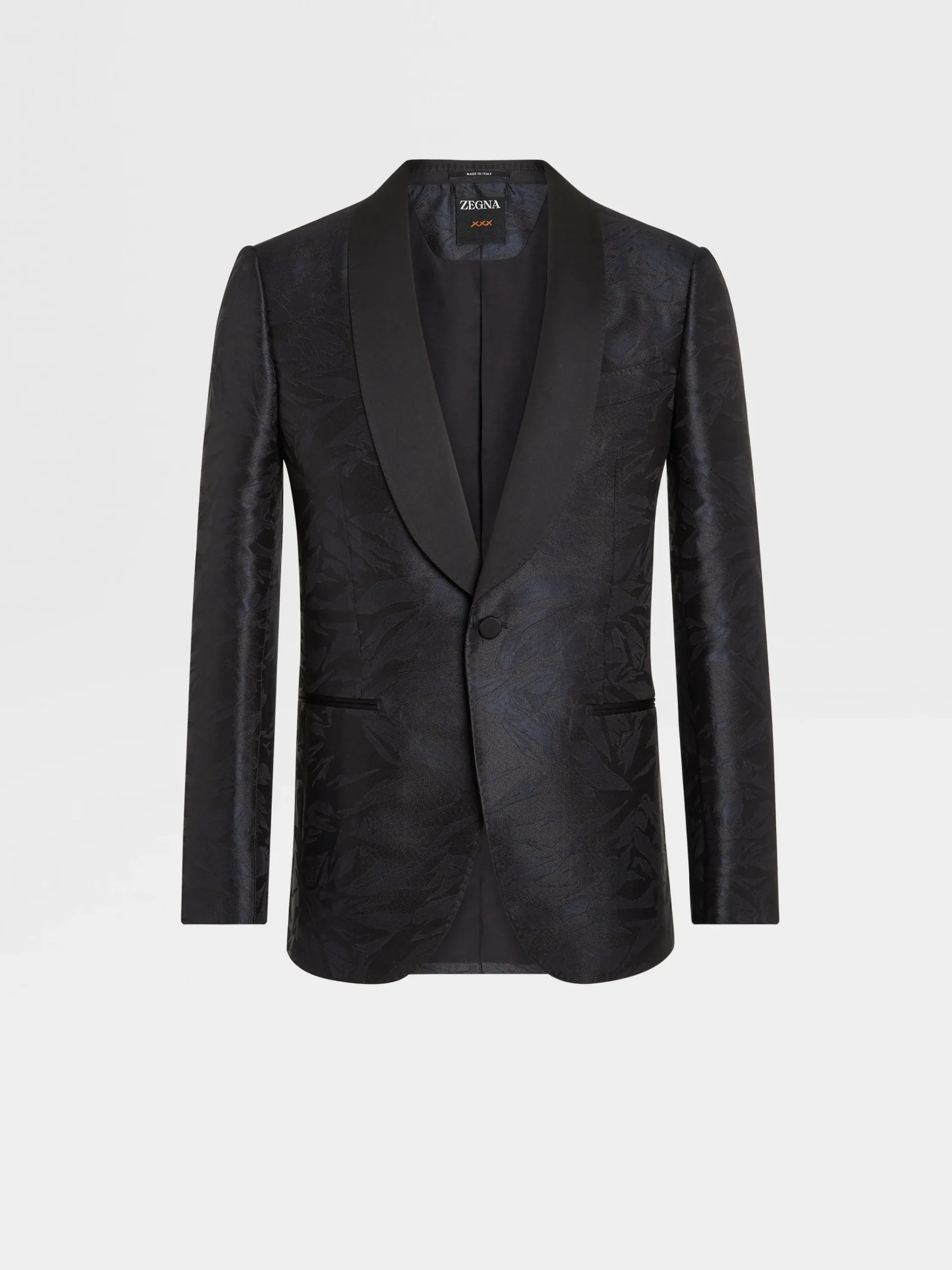 Blazers>ZEGNA Silk Evening Jacket Black