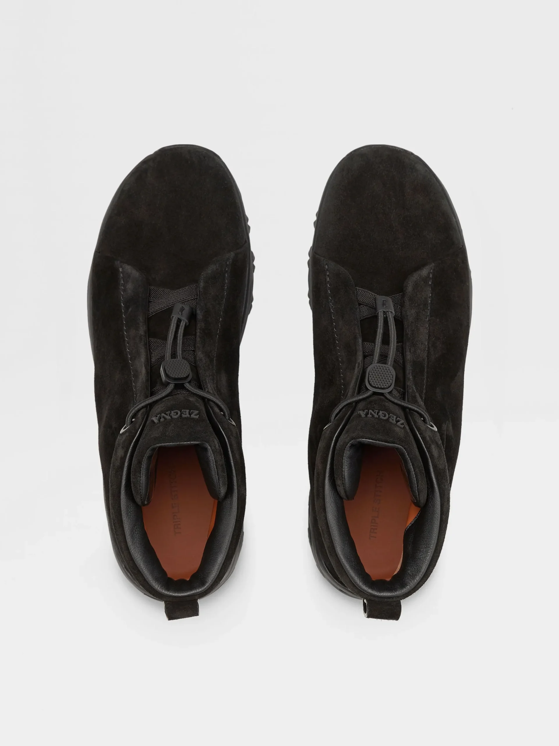 Boots|Sneakers>ZEGNA Suede Triple Stitch™ Vetta Sneakers Black