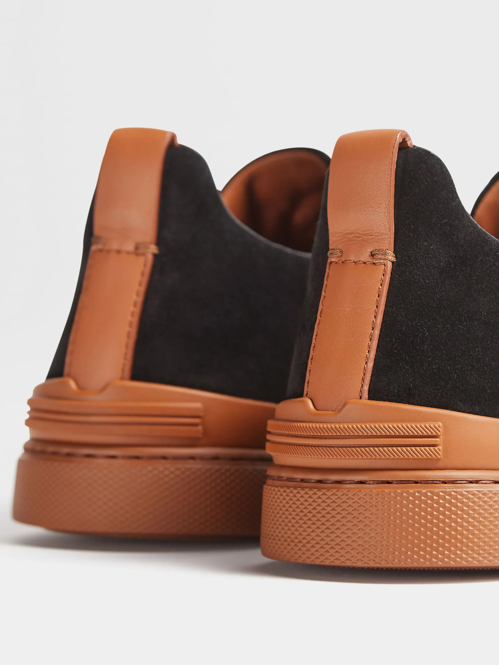 Sneakers>ZEGNA Suede Triple Stitch™ Sneakers Black