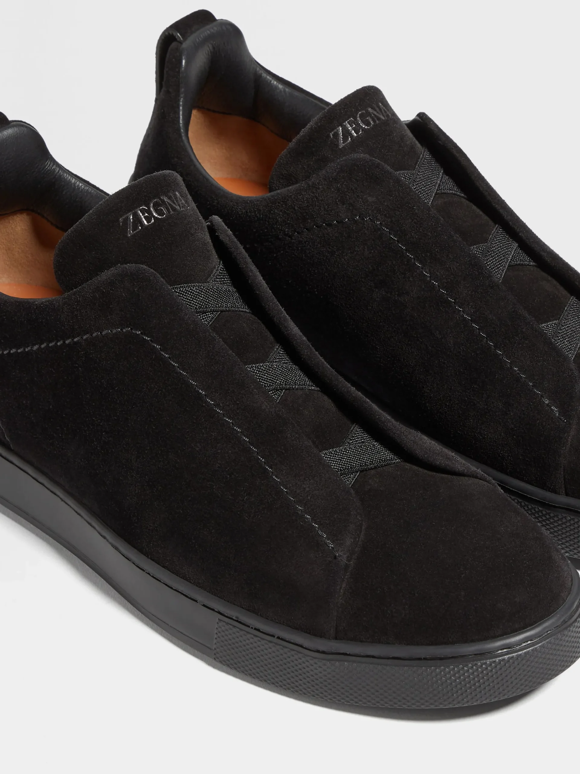Sneakers>ZEGNA Suede Triple Stitch™ Sneakers Black
