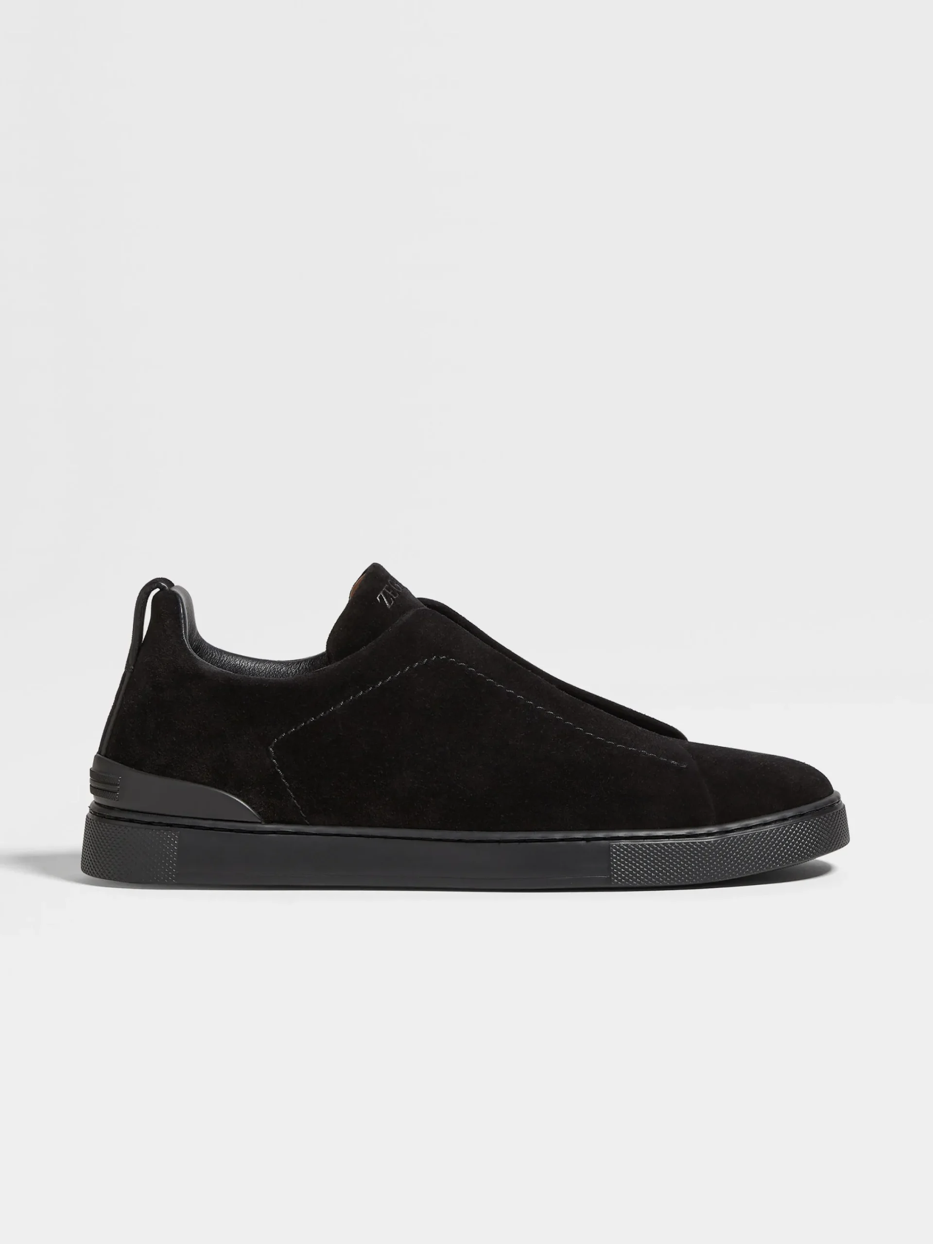 Sneakers>ZEGNA Suede Triple Stitch™ Sneakers Black