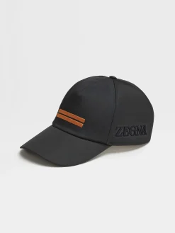 Gloves, Scarves And Hats>ZEGNA Technical Fabric Hat Black
