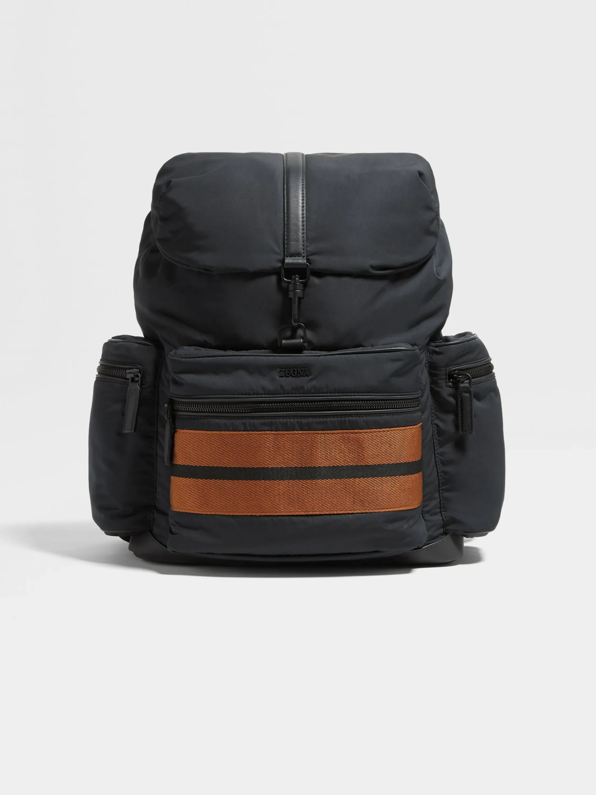 Bags And Wallets>ZEGNA Technical Fabric Special Backpack Black
