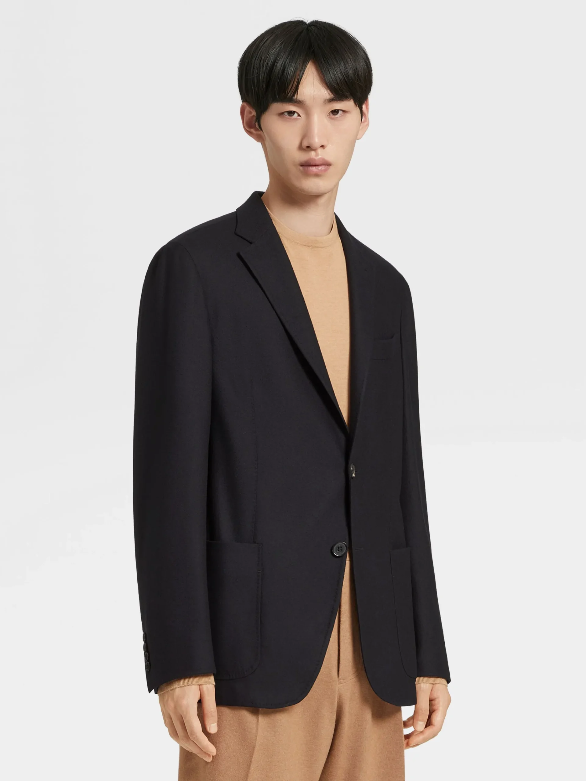 Blazers>ZEGNA Trofeo™ Cashmere Shirt Jacket Black
