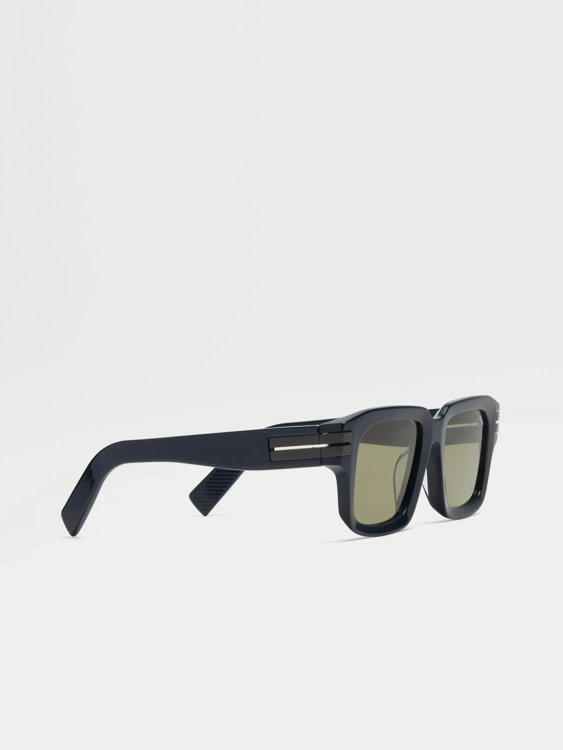 Sunglasses>ZEGNA Acetate Sunglasses Blue
