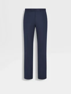 Pants>ZEGNA Centoventimila Wool Pants Blue