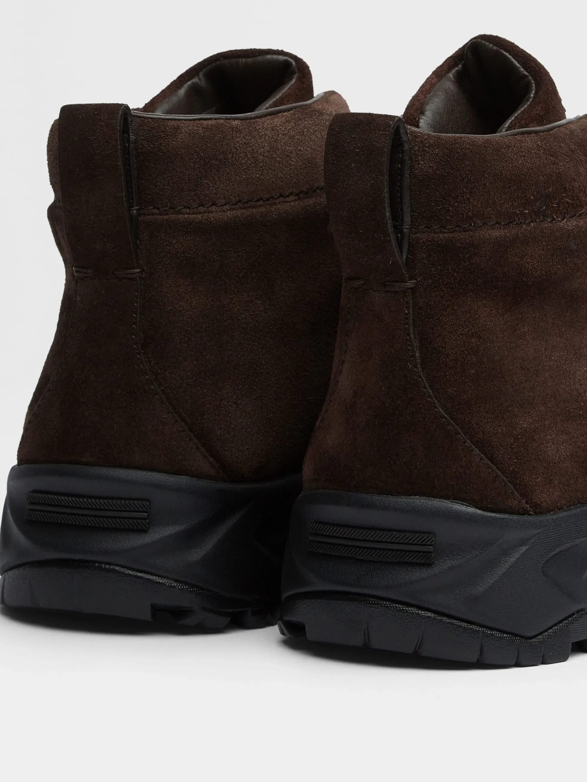 Travel In Style|Boots>ZEGNA Suede Triple Stitch™ Vetta Sneakers Brown