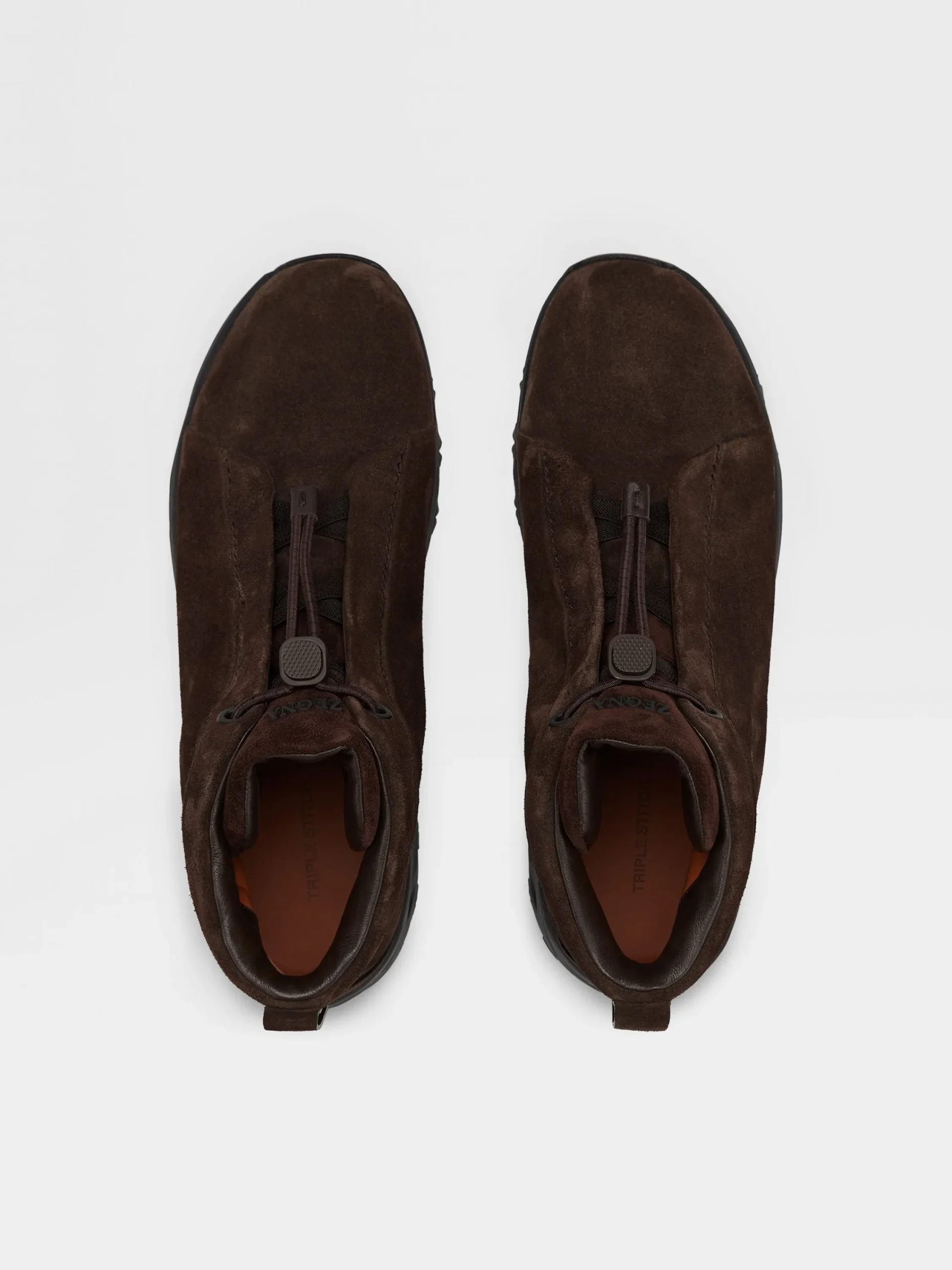Travel In Style|Boots>ZEGNA Suede Triple Stitch™ Vetta Sneakers Brown