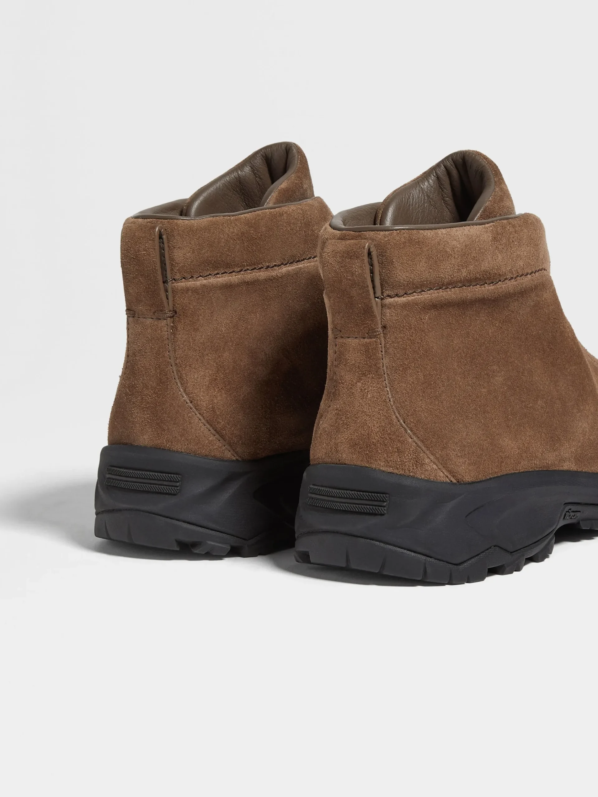 Travel In Style|Boots>ZEGNA Suede Triple Stitch™ Vetta Sneakers Brown