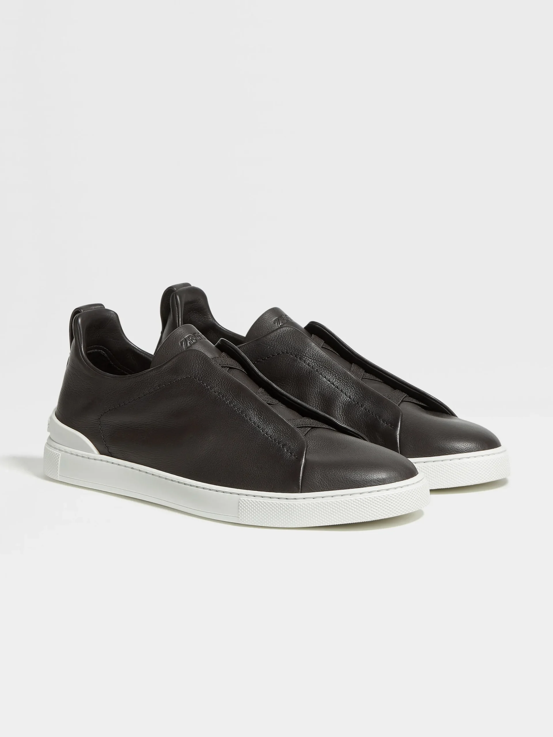 Sneakers>ZEGNA Triple Stitch™ SECONDSKIN Sneakers Brown
