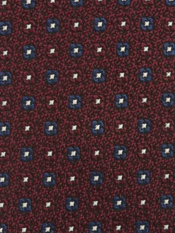 Ties And Bow Ties>ZEGNA Silk Tie Burgundy