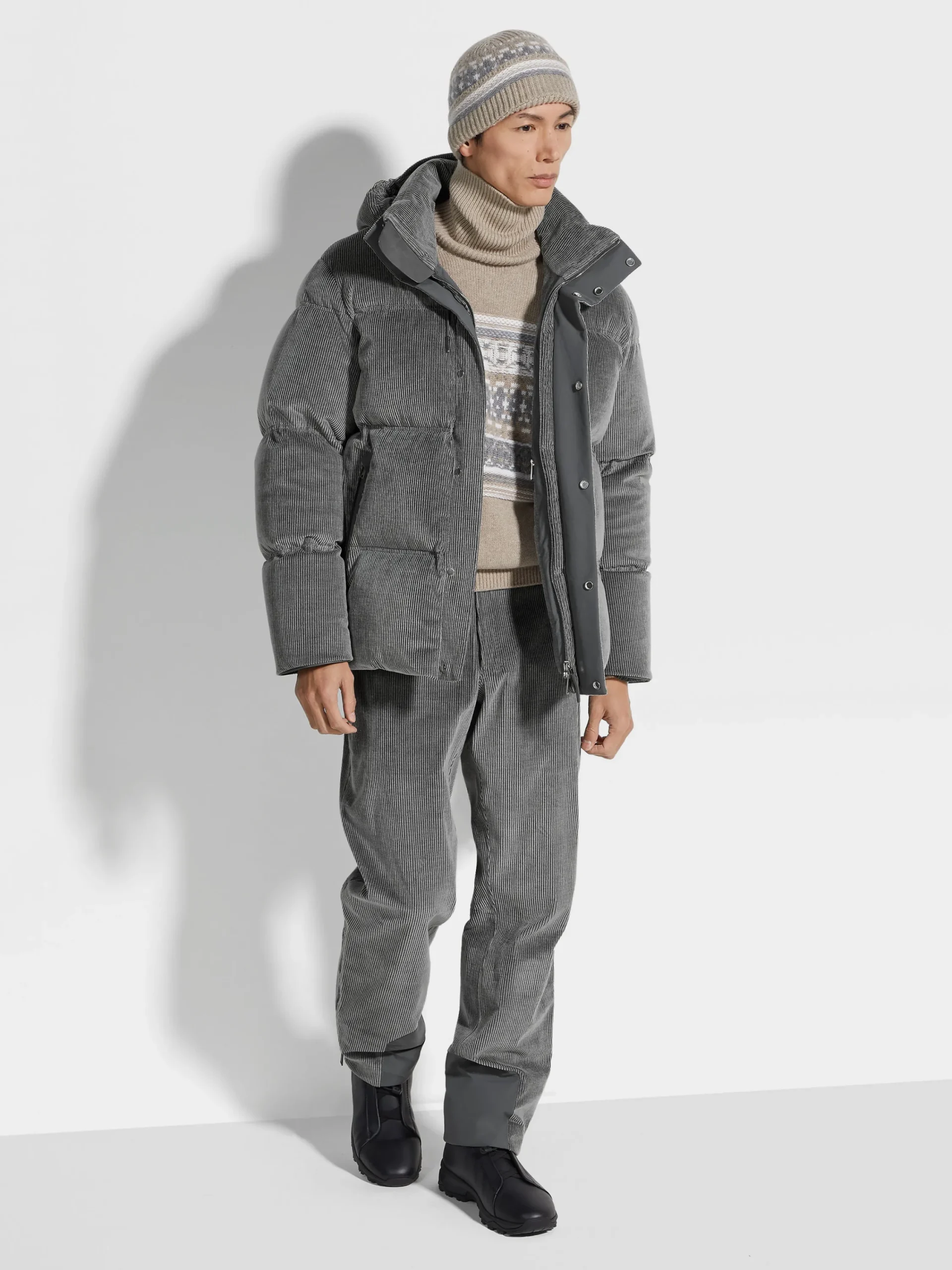 Travel In Style|Jackets And Coats>ZEGNA Cashco Ski Pants GreyMélange