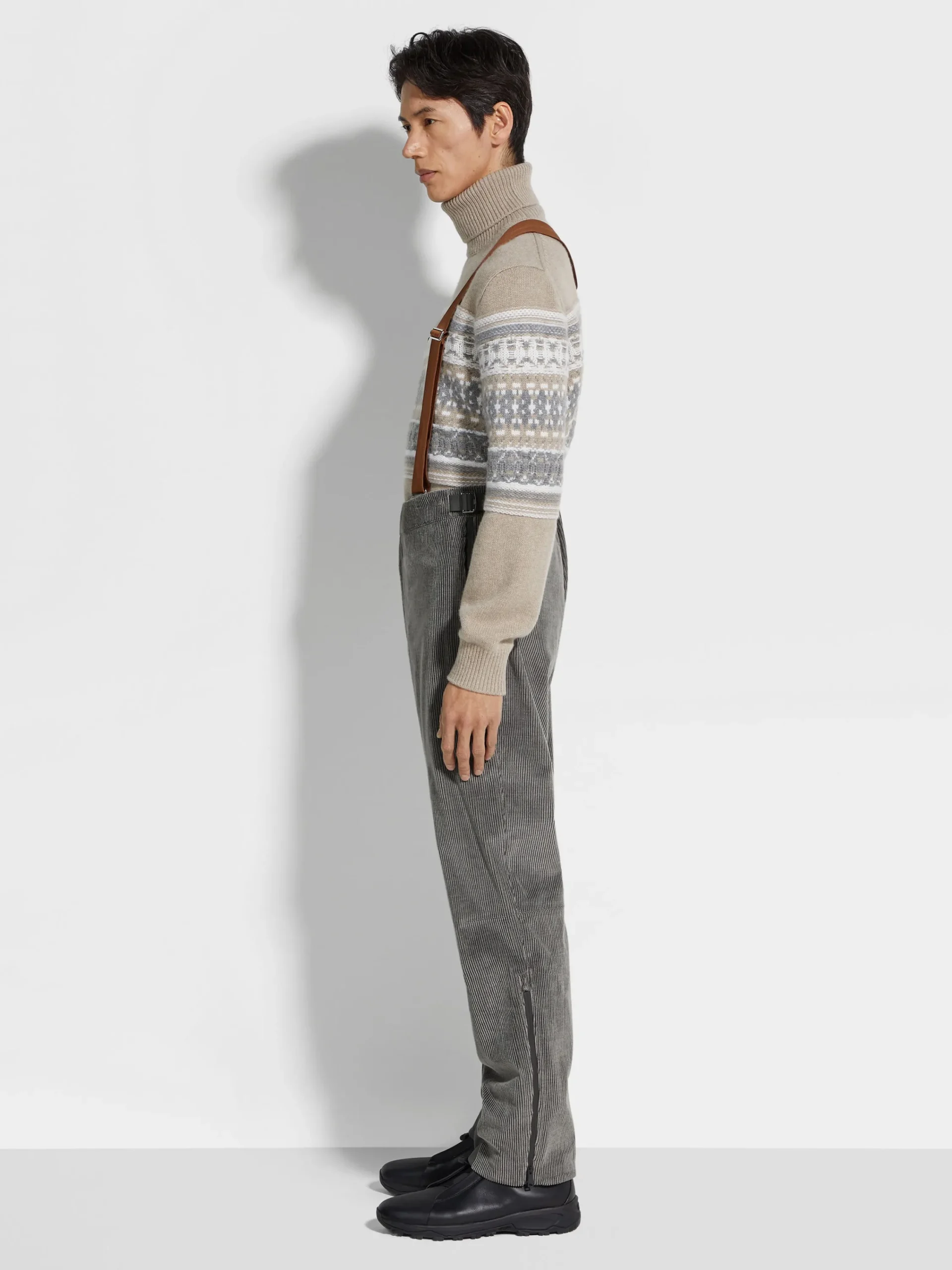Travel In Style|Jackets And Coats>ZEGNA Cashco Ski Pants GreyMélange