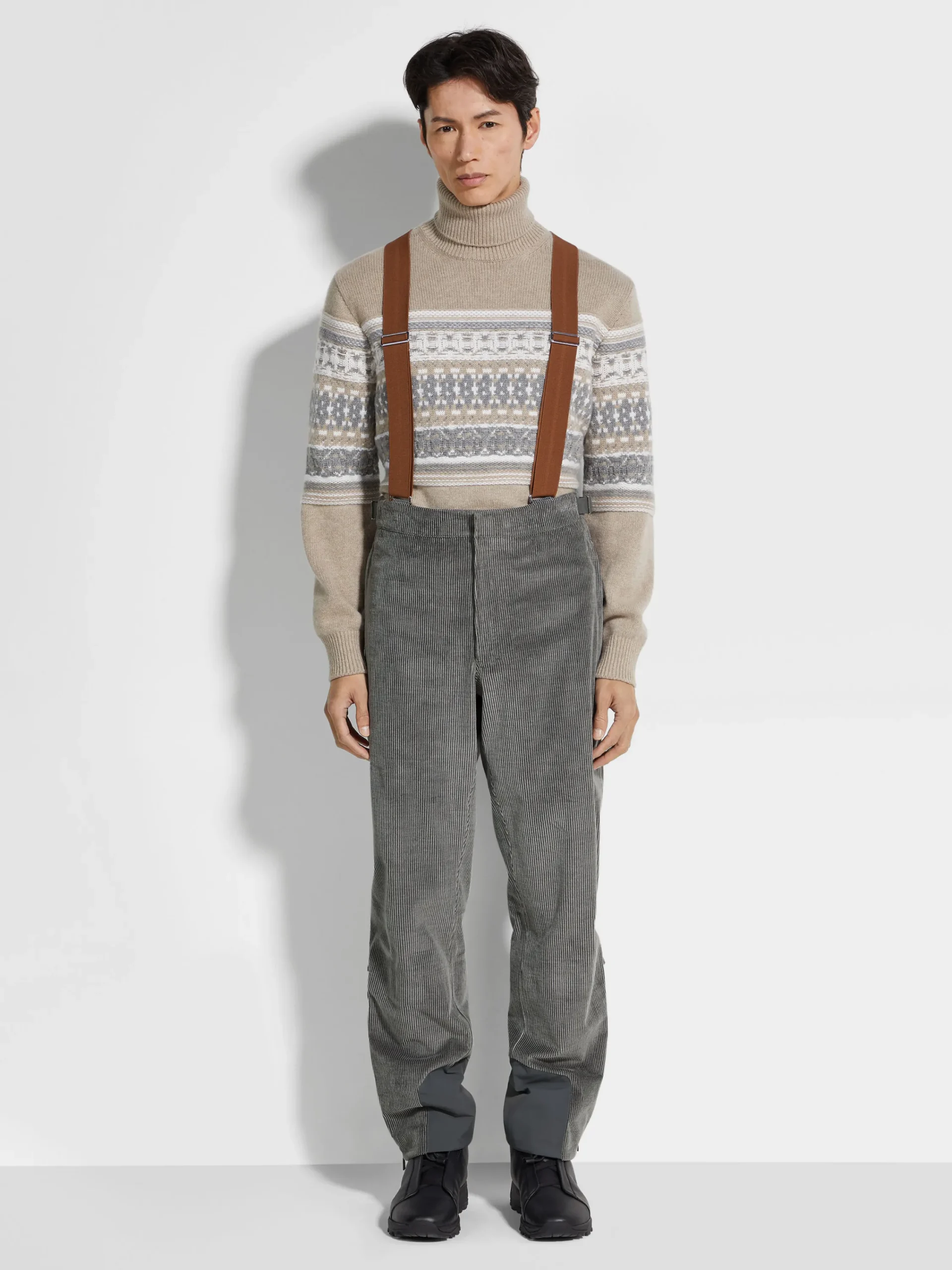 Travel In Style|Jackets And Coats>ZEGNA Cashco Ski Pants GreyMélange