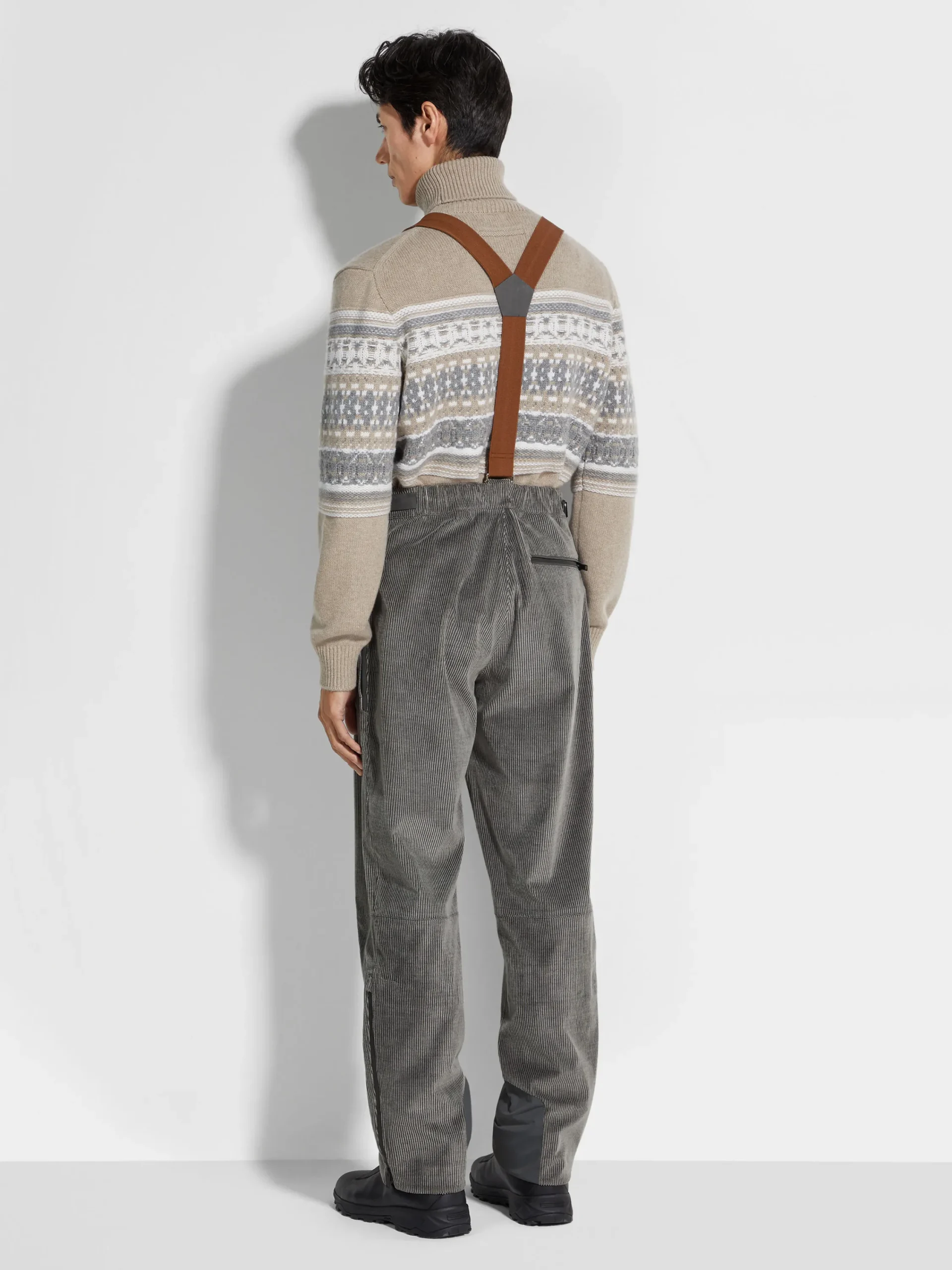 Travel In Style|Jackets And Coats>ZEGNA Cashco Ski Pants GreyMélange