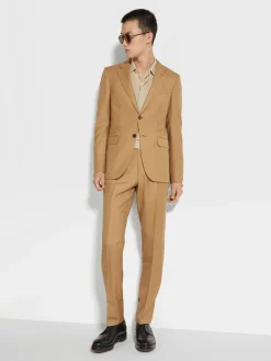 Suits>ZEGNA Dark Beige Oasi Cashmere Suit DarkBeige