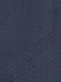 Ties And Bow Ties>ZEGNA Dark Blue Natural Silk Tie DarkBlue