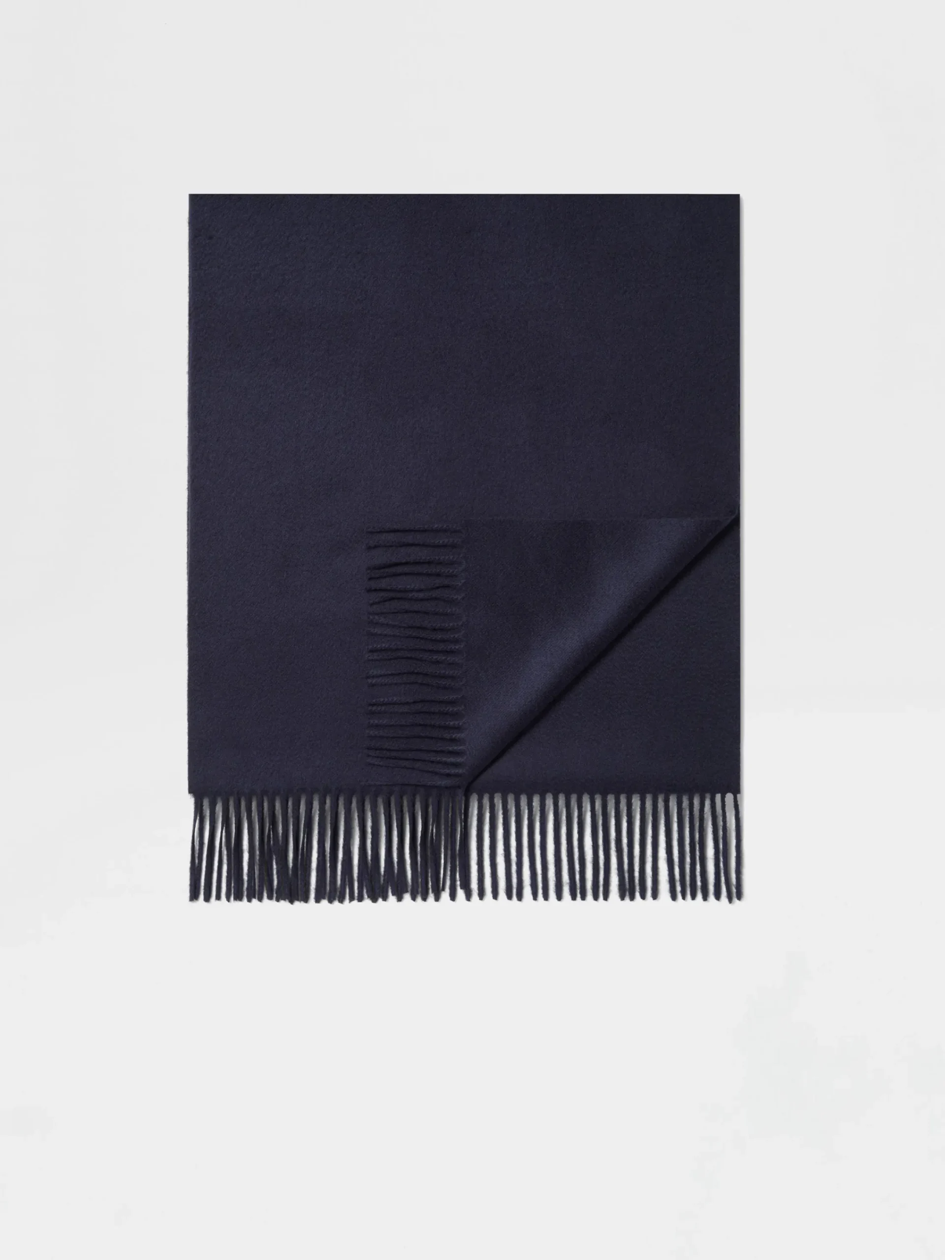 Small Gifts|Soft Accessories>ZEGNA Dark Blue Oasi Cashmere Scarf DarkBlue