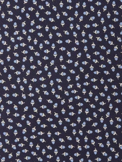 Ties And Bow Ties>ZEGNA Dark Blue Silk Tie DarkBlue