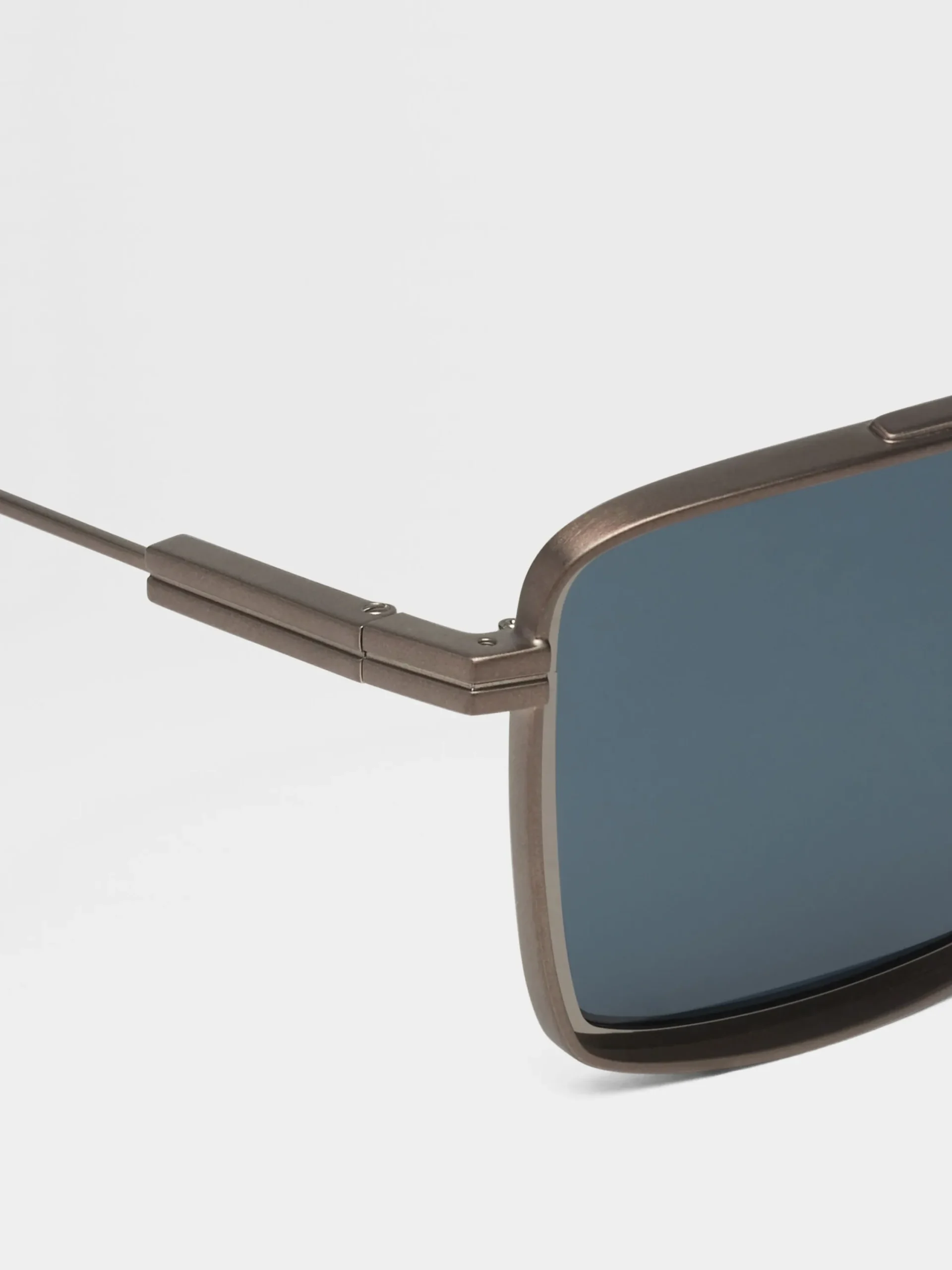 Sunglasses>ZEGNA Dark Bronze Aniline Metal Sunglasses DarkBronzeAniline