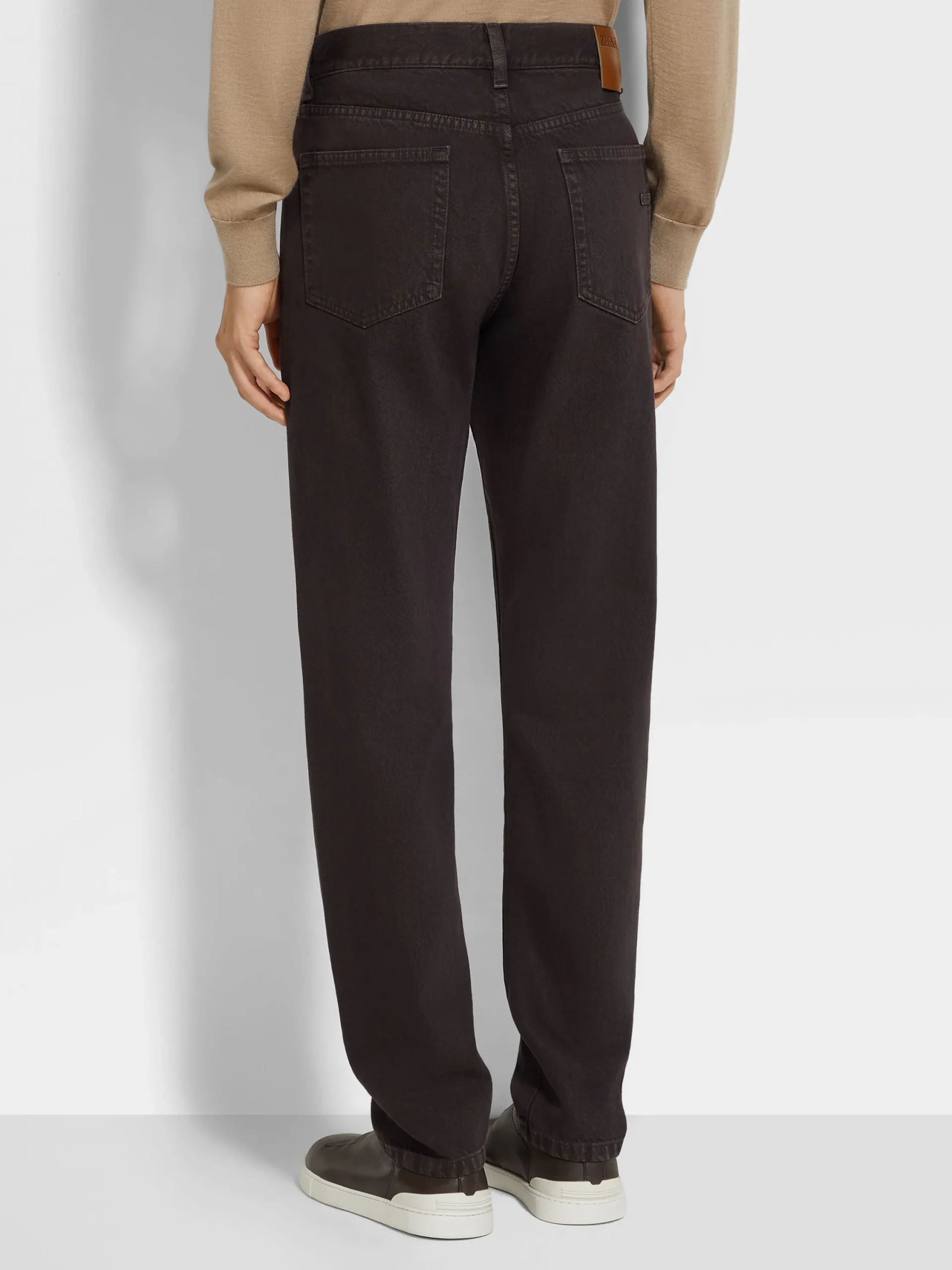 Travel In Style|Jeans>ZEGNA Dark Brown Cotton Roccia Jeans DarkBrown