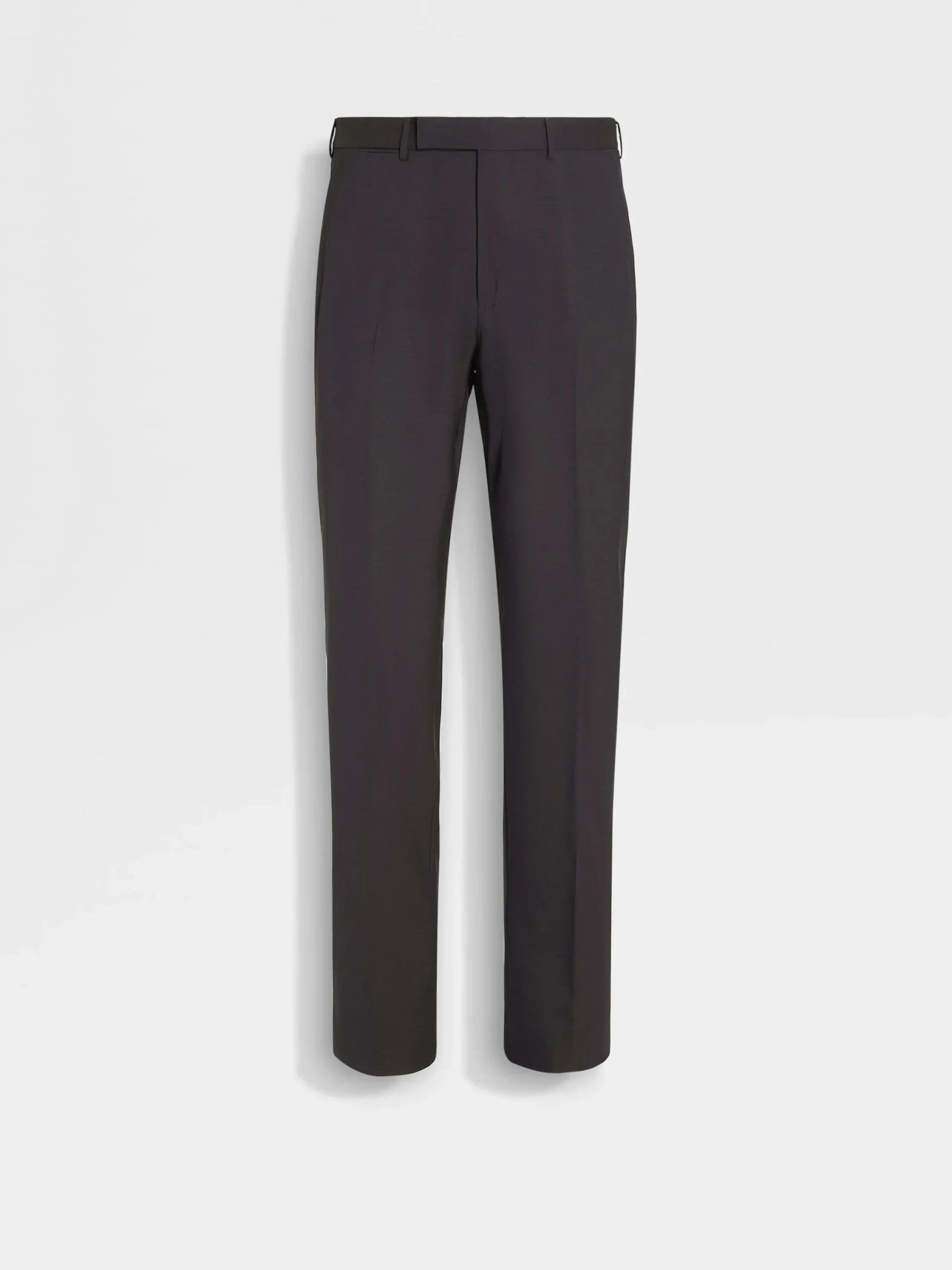 Pants>ZEGNA Dark Brown High Performance™ Wool Pants DarkBrown