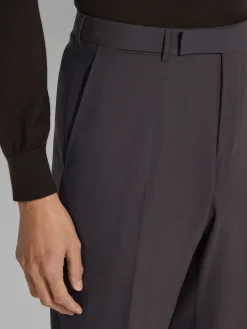 Pants>ZEGNA Dark Brown High Performance™ Wool Pants DarkBrown