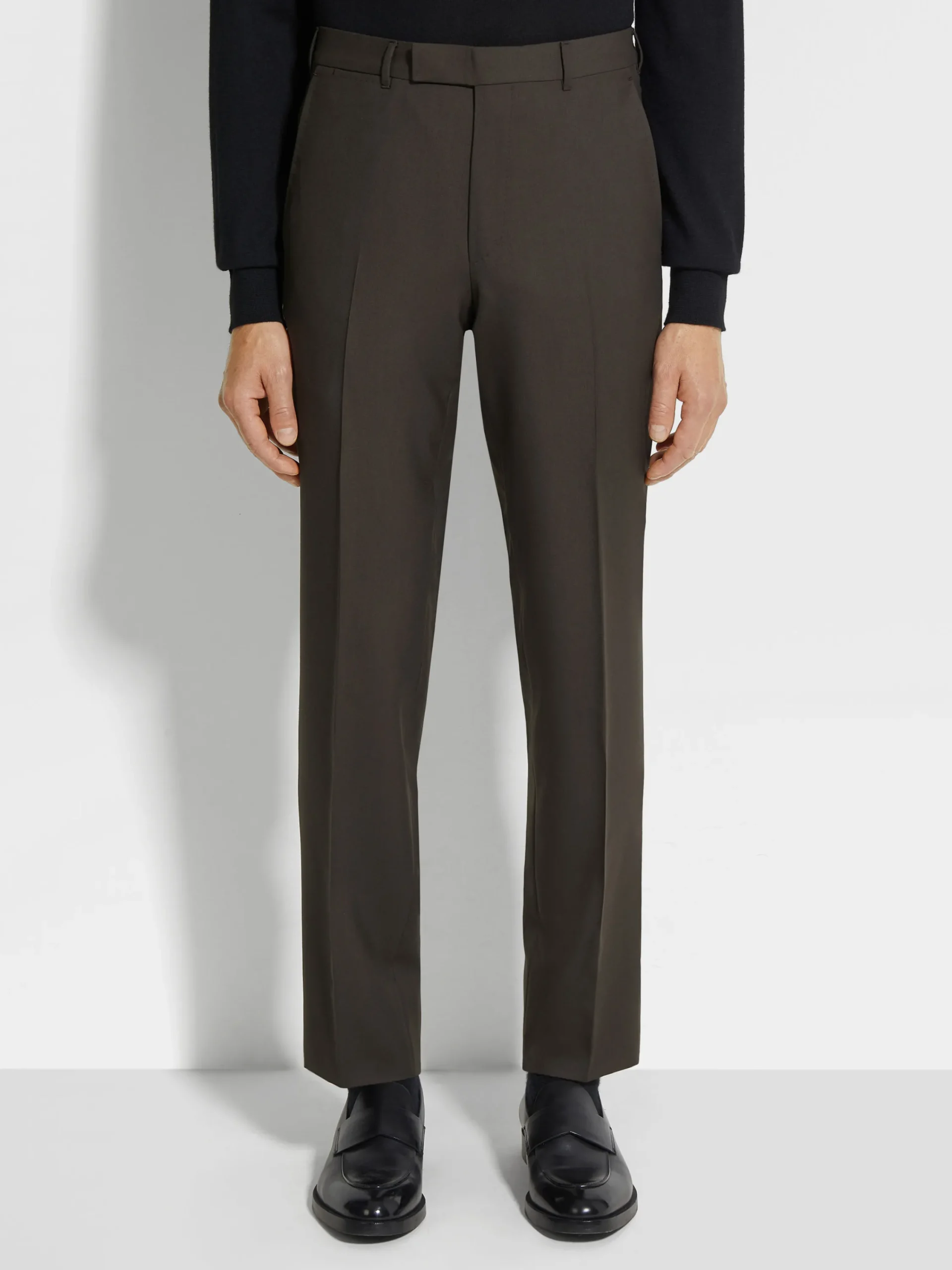 Suits>ZEGNA Dark Brown Oasi Cashmere Suit DarkBrown